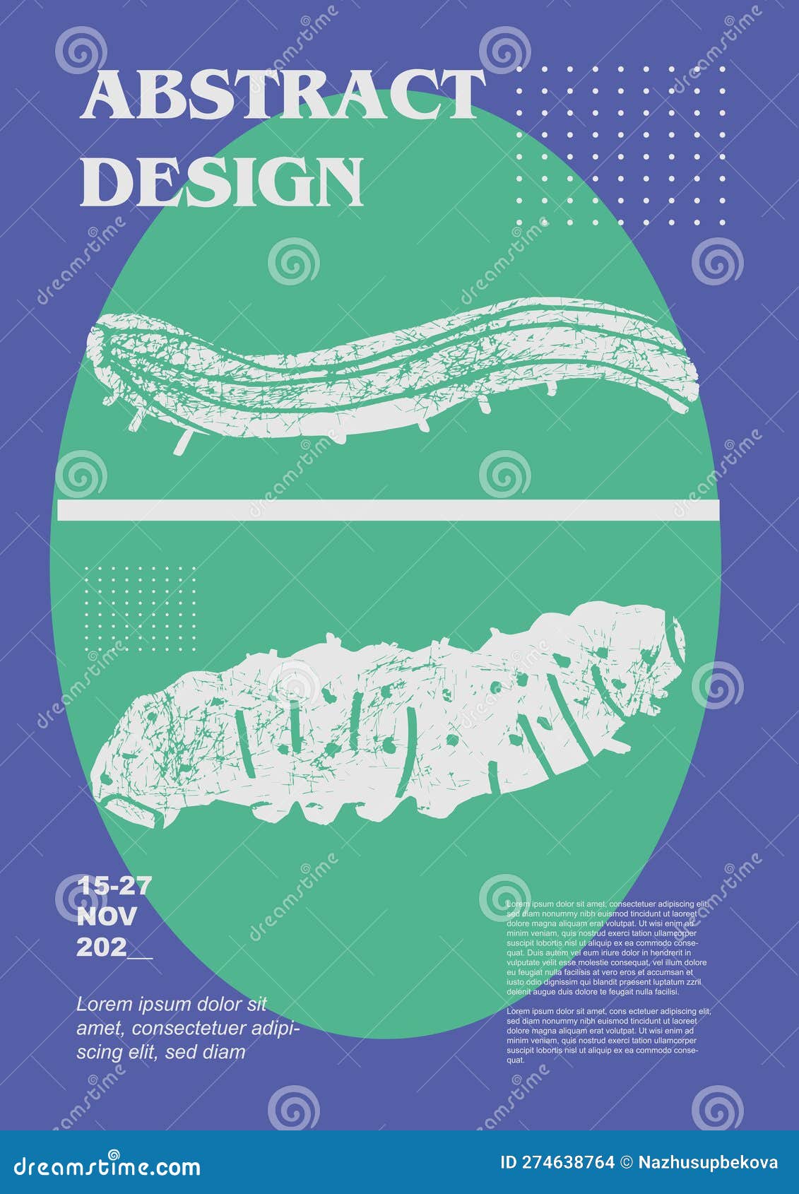 caterpillar-grub-vector-poster-with-insects-cartoondealer