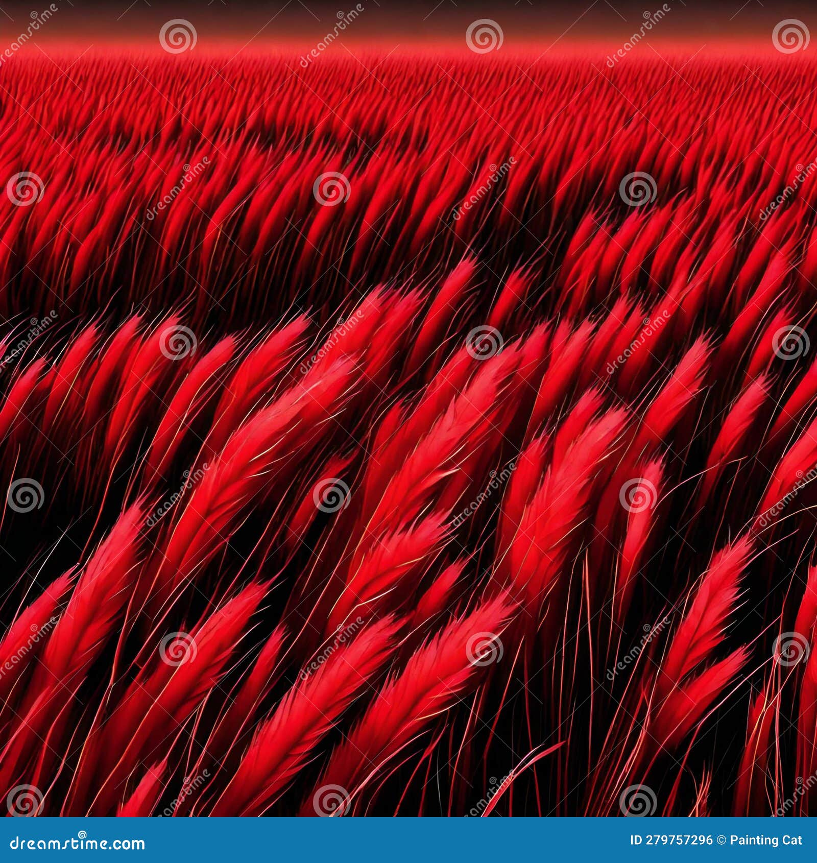 Abstract Background of Red Grass Stock Illustration - Illustration of