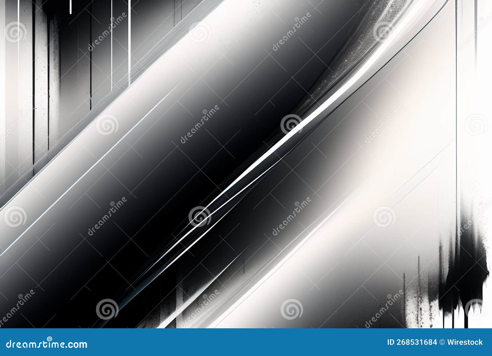 Illustration of the Abstract Black and White Background Stock