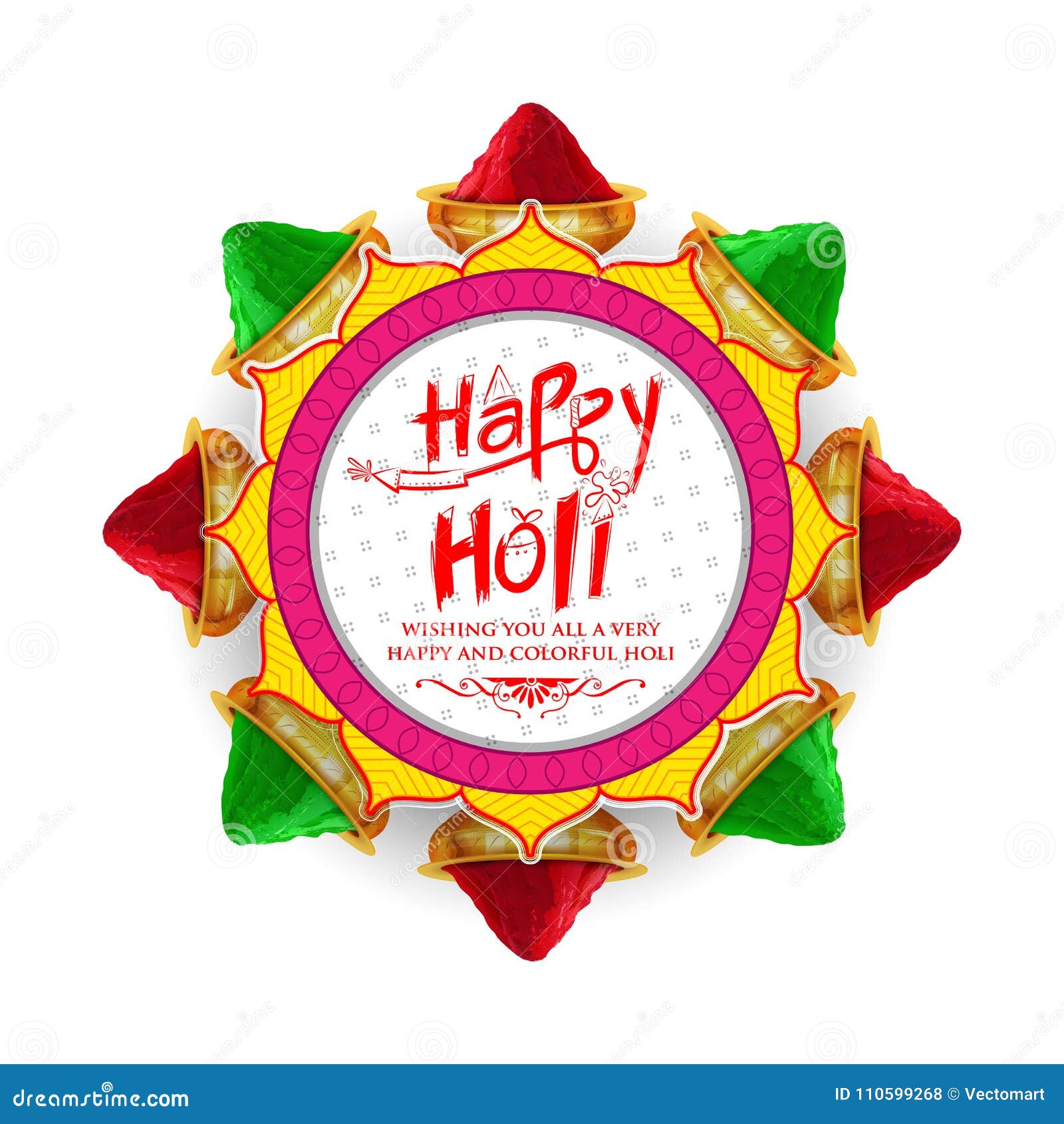 Happy Holi Background for Color Festival of India Celebration Greetings ...