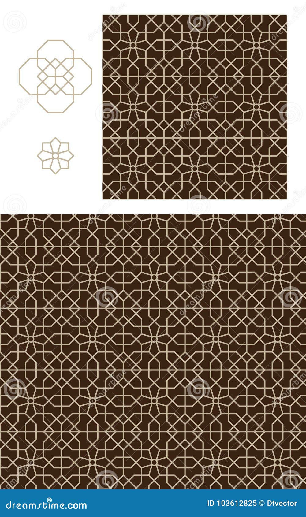 polygon cut four flower pierced screen seamless pattern