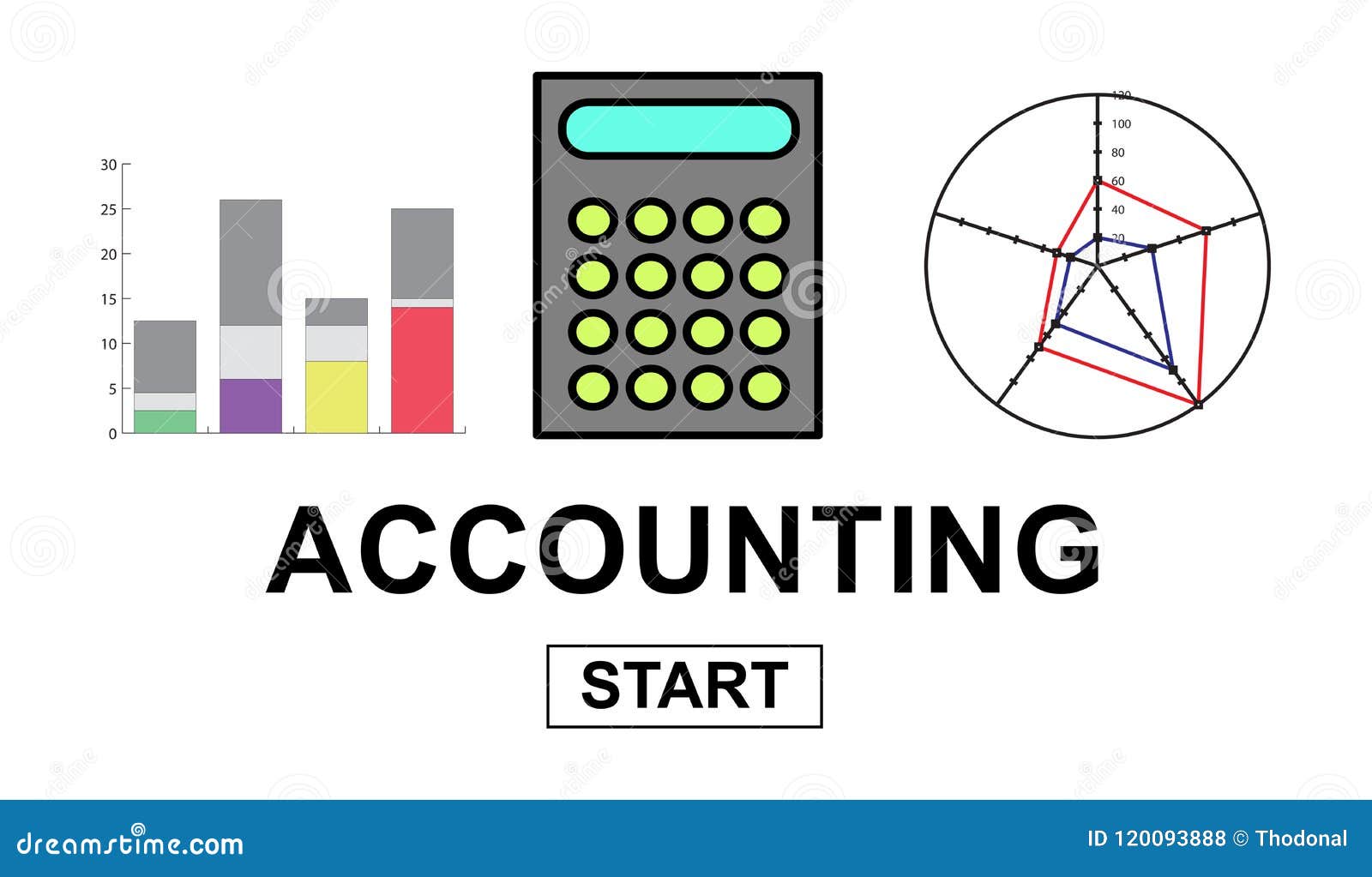 Concept of accounting stock illustration. Illustration of cost 120093888