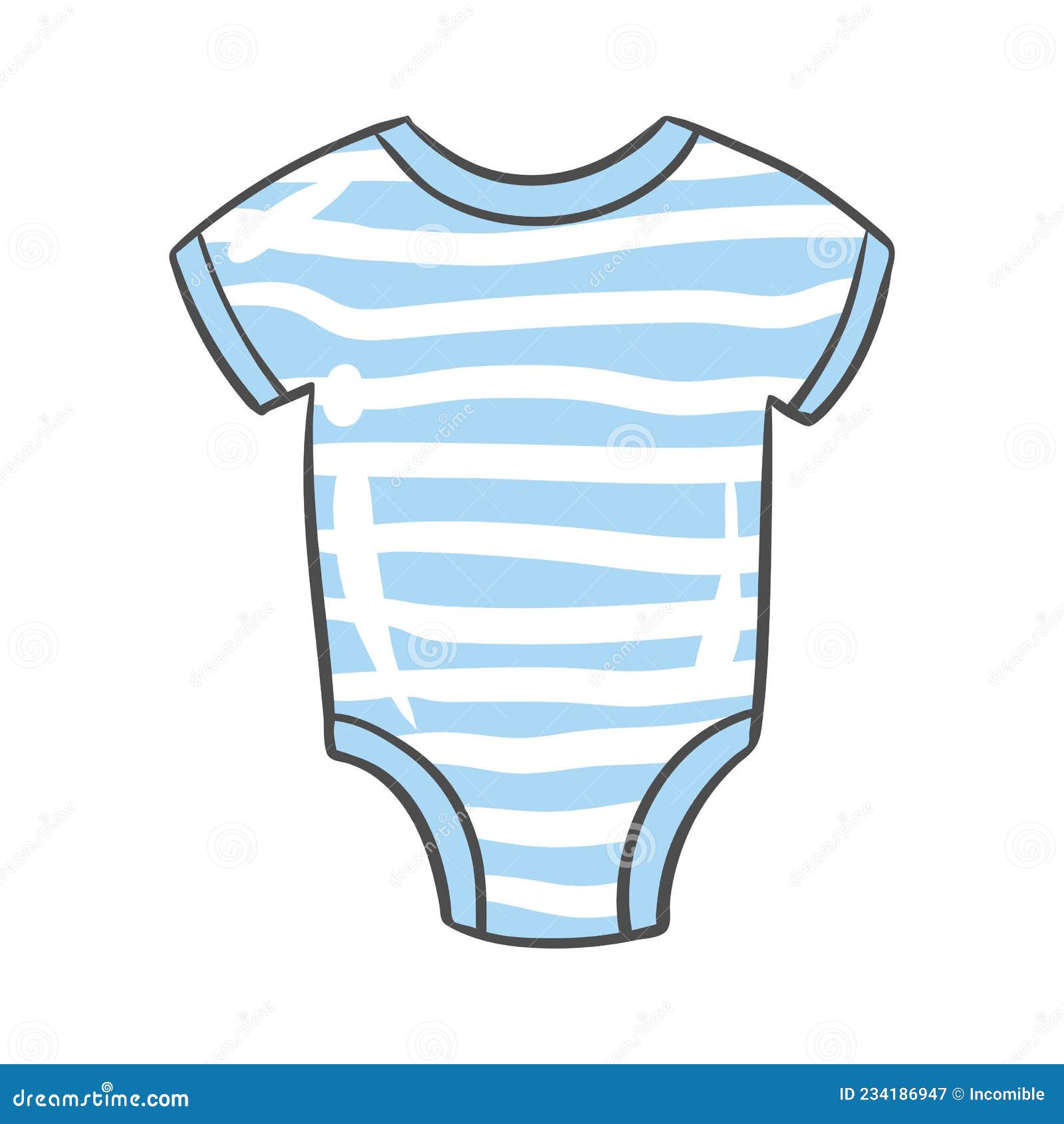 Illustration of Baby Suit. Clothes for Newborn. Happy Birthday Image ...