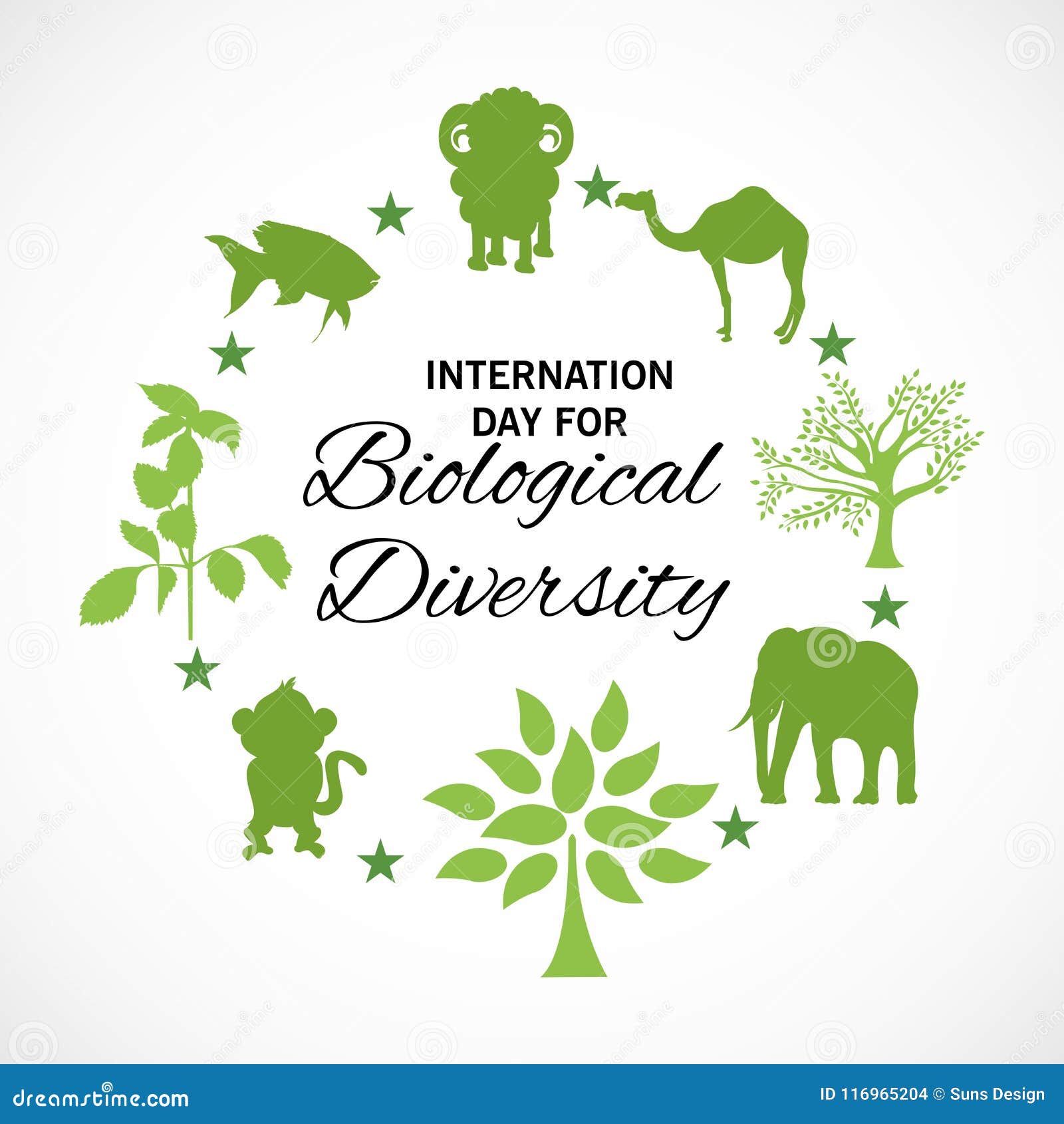 International Day for Biological Diversity. Stock Illustration ...