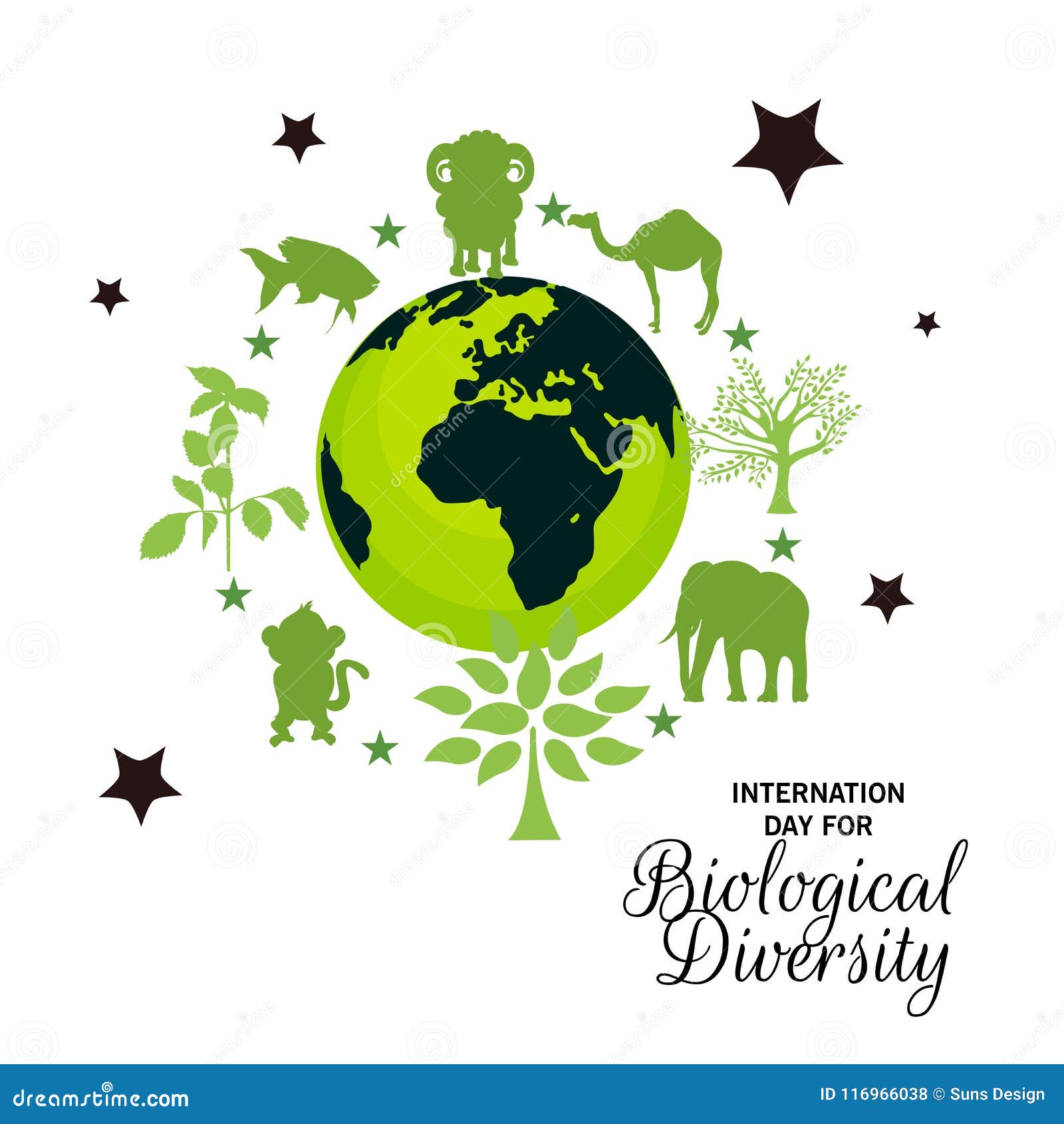 International Day for Biological Diversity. Stock Illustration ...