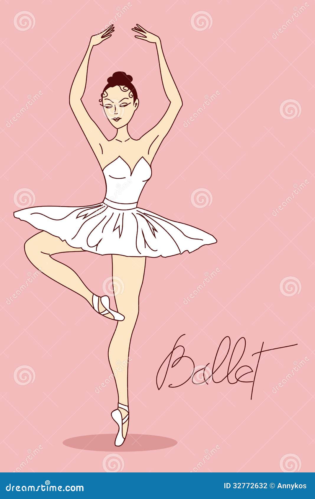 Illustration With Ballet Dancer Stock Vector Image 32772632