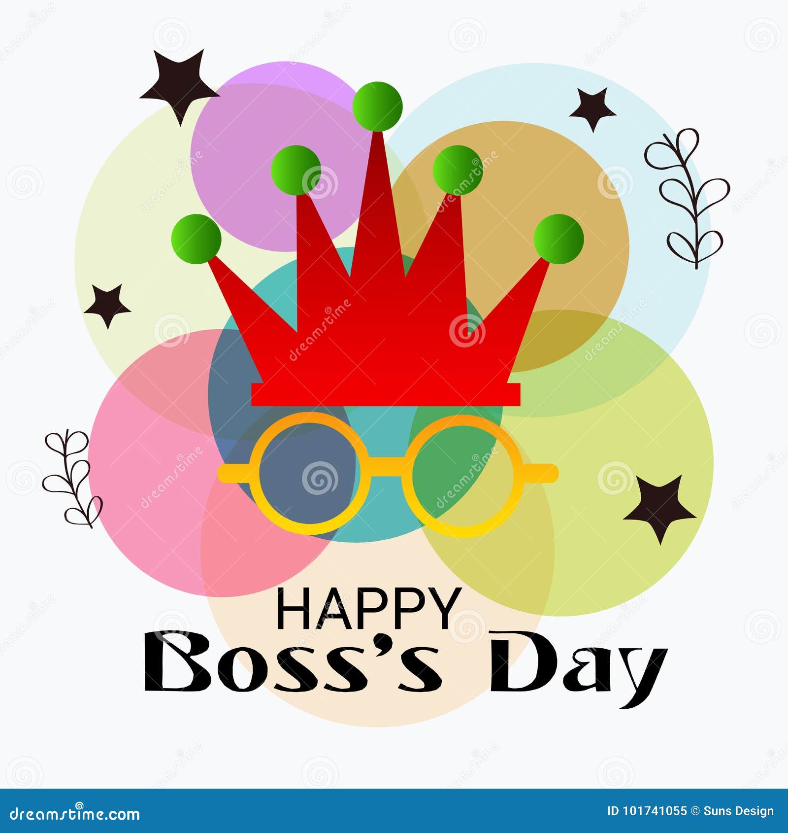 Happy Boss`s Day. stock illustration. Illustration of date 101741055