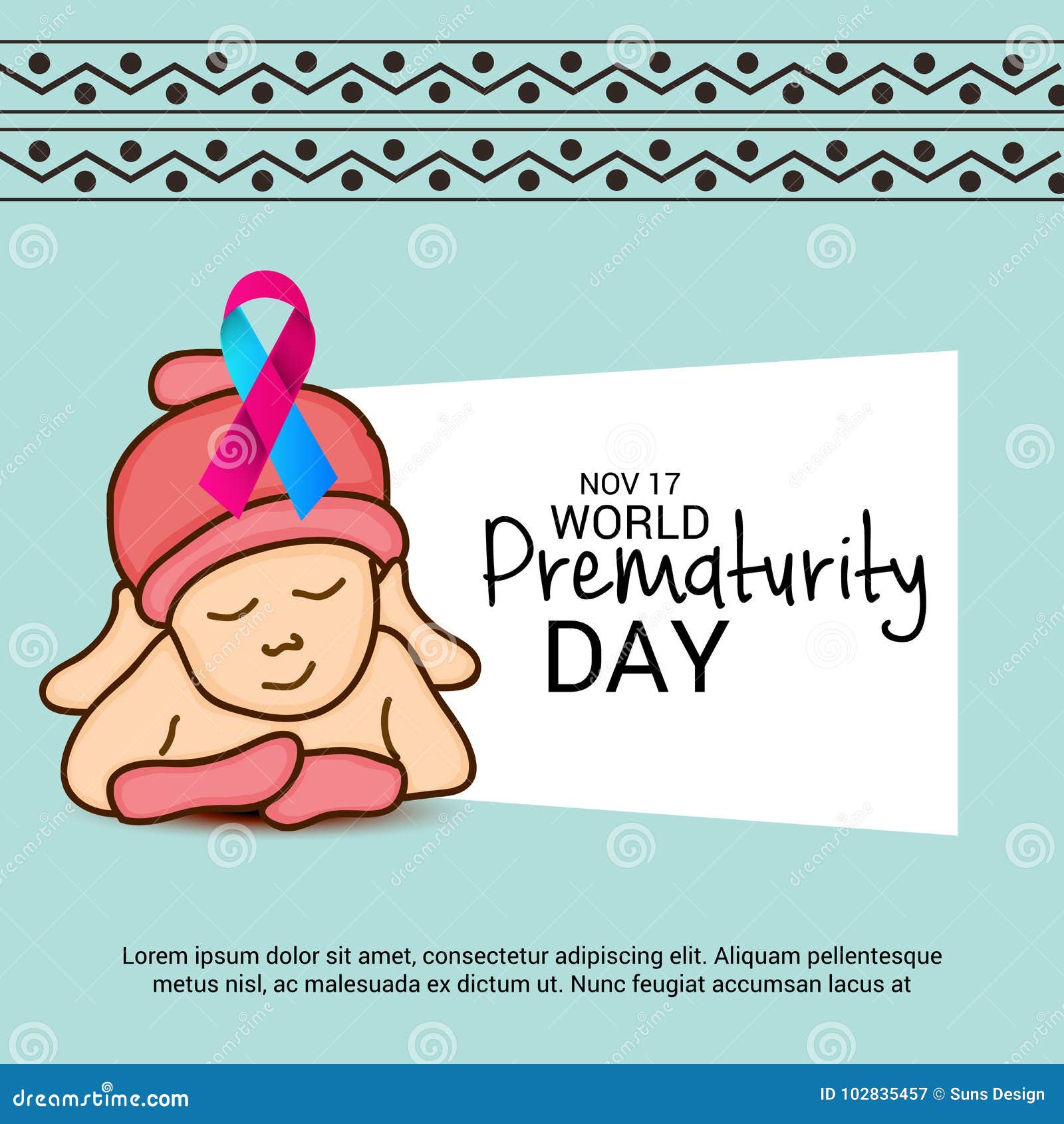 World Prematurity Day. stock illustration. Illustration of prematurity