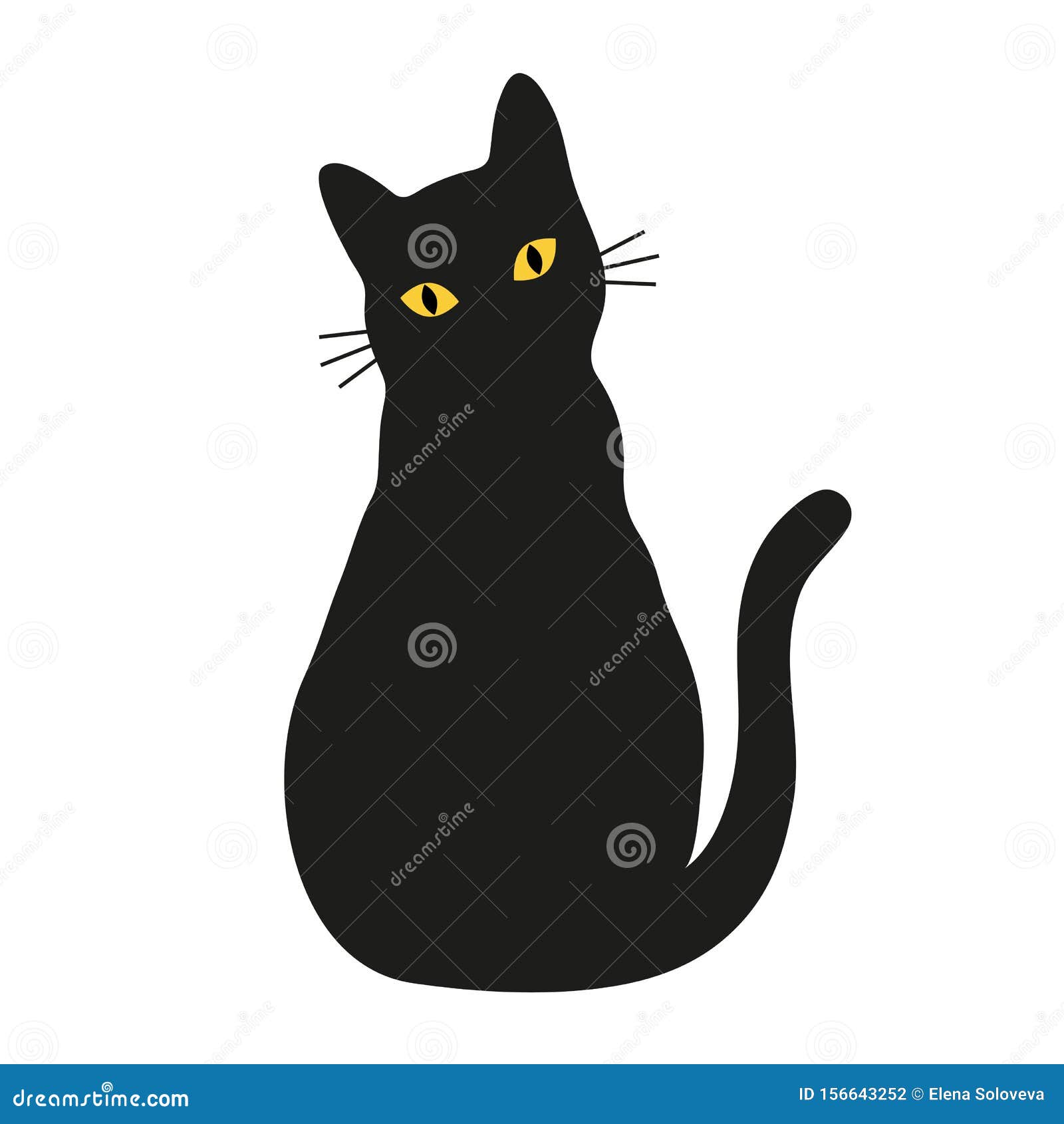 Cat icon vector. Linear style sign for mobile concept and web