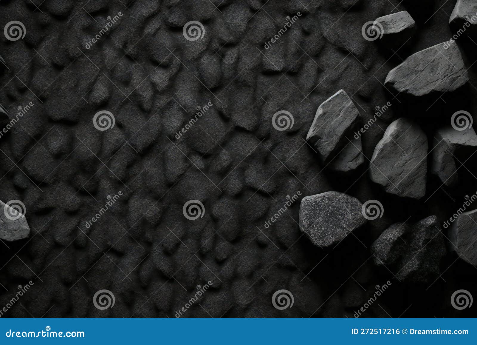 Black Stone Grey Cement Texture Top View, Abstract, Textures Stock