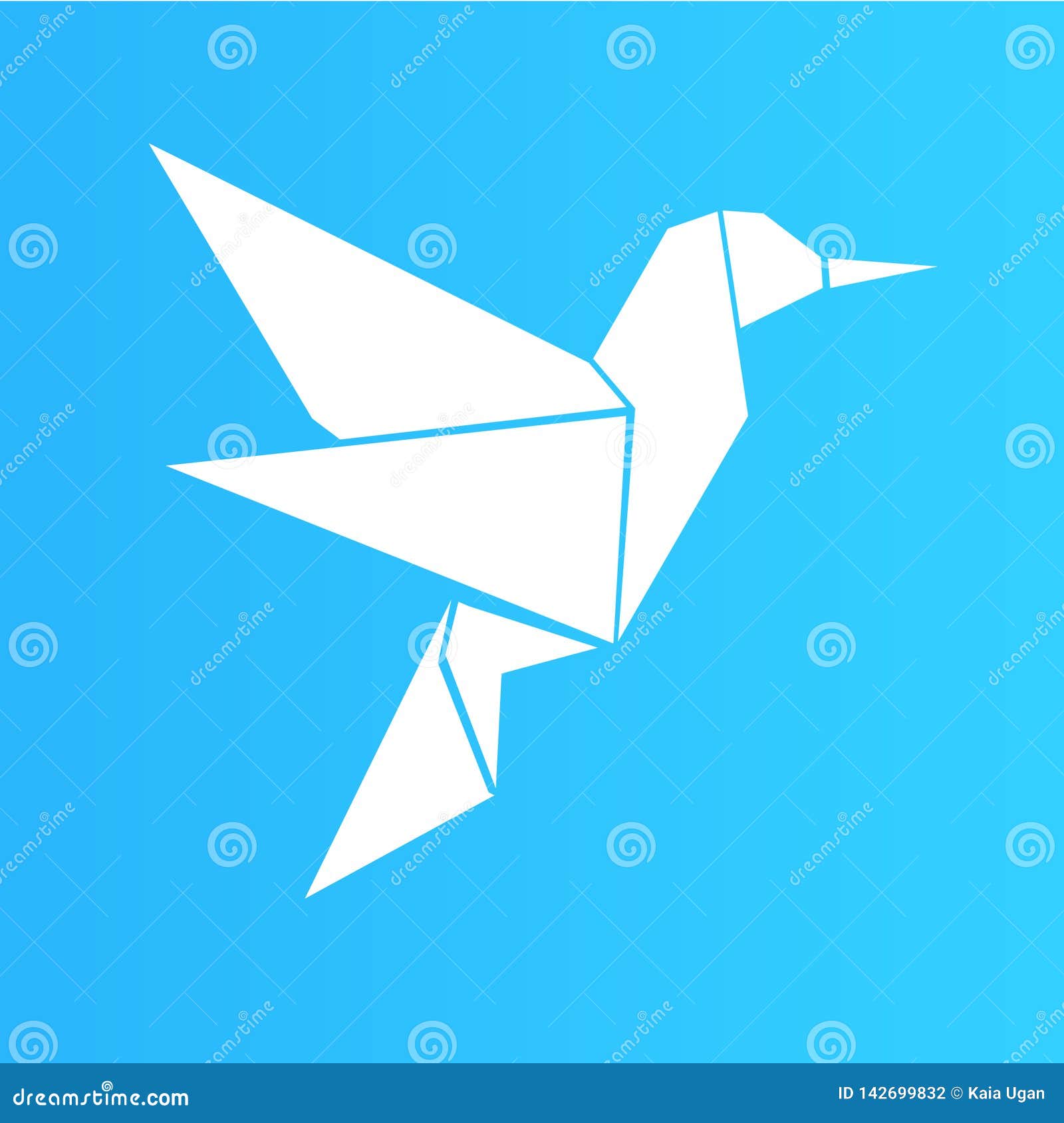 Illustration Blanche Doiseau Dorigami Conception Simple