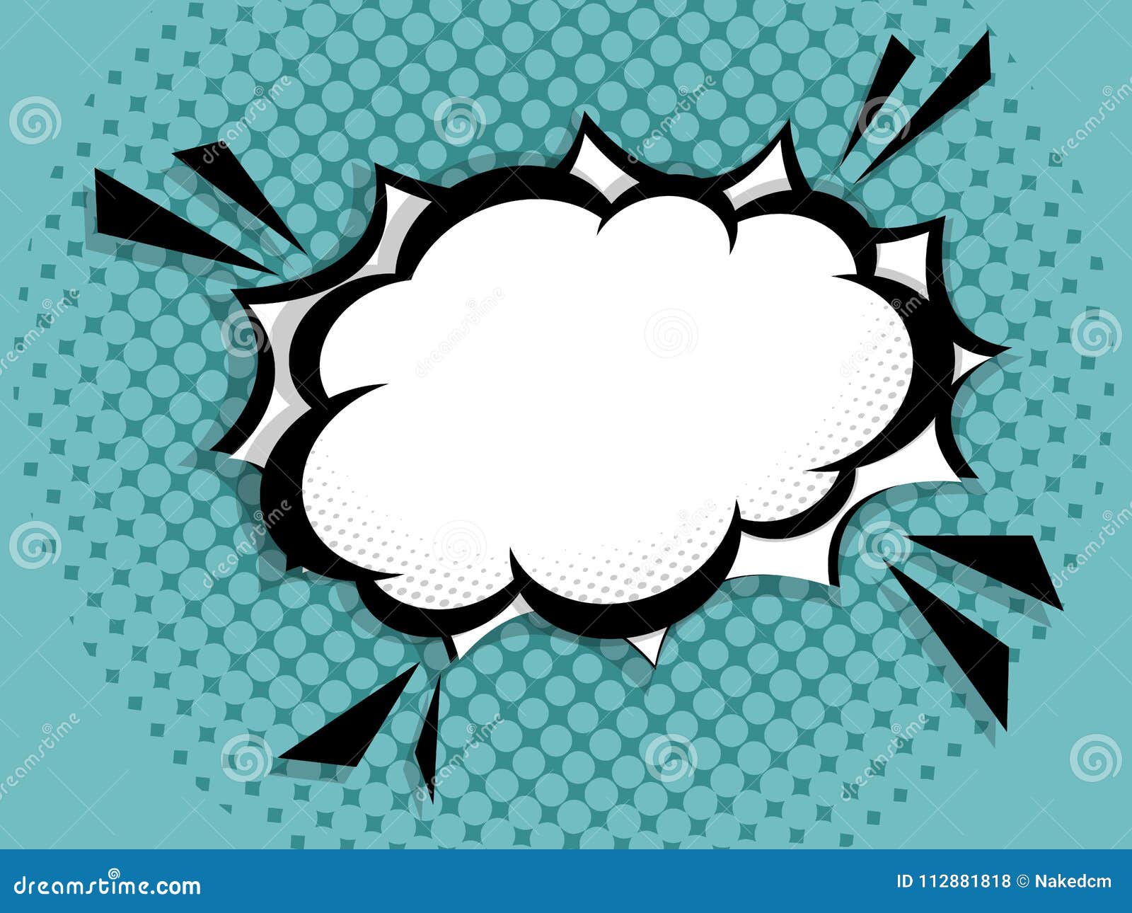 Illustration Of Blank Comic Book Pop Art Background Stock Vector