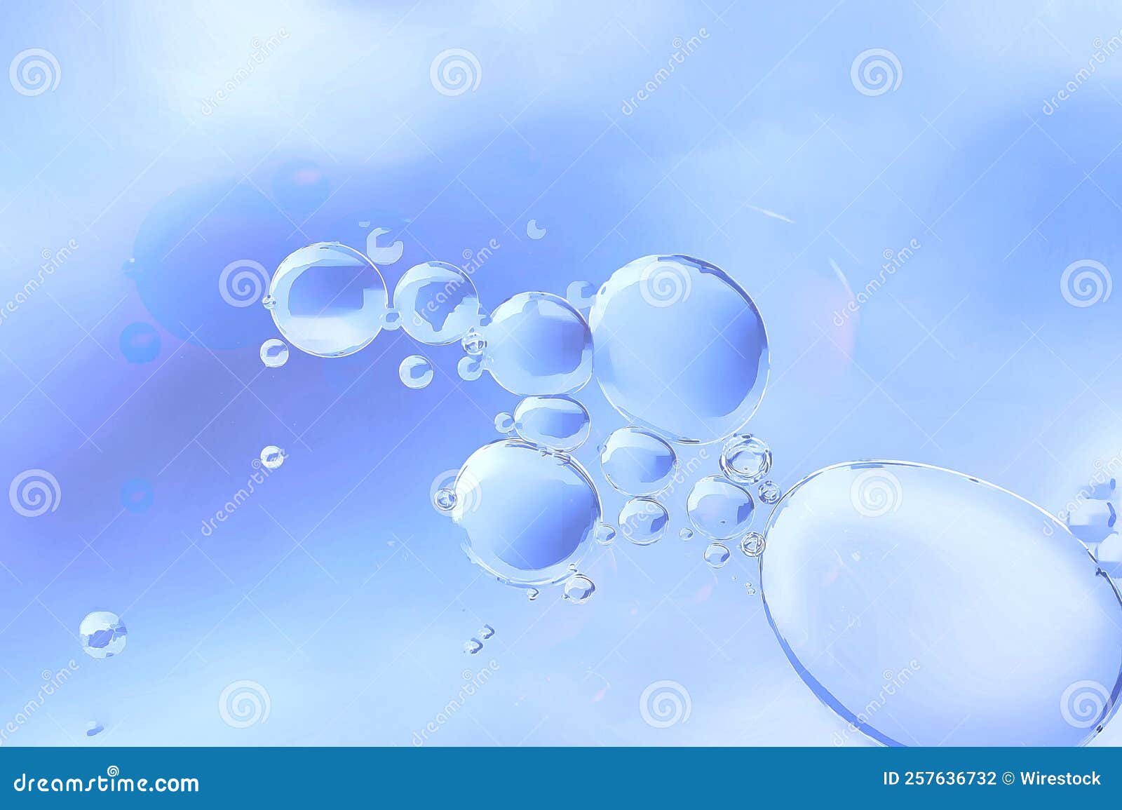 Illustration Blue Bubbles Background Stock Illustration Illustration