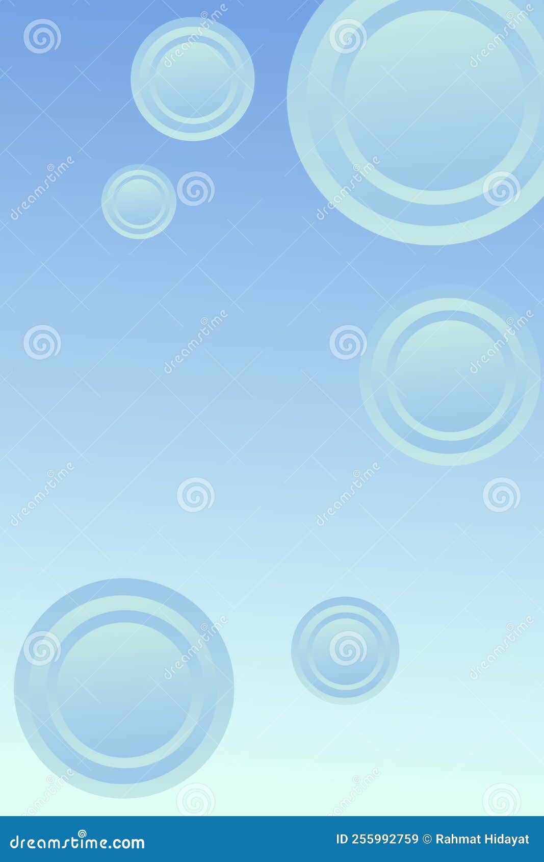 Illustration Blue Circle for Wallpaper Smartphone Stock Illustration