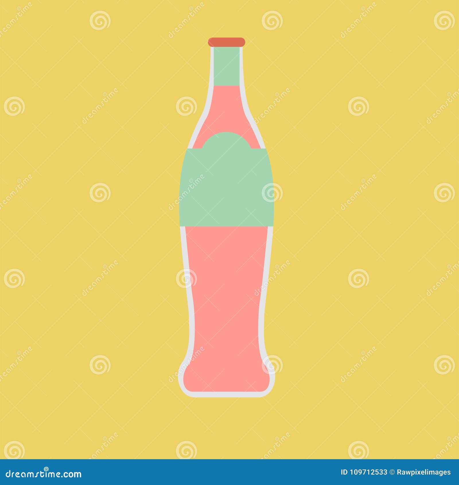 Illustration of Bottle of Cold Drink Stock Illustration Illustration