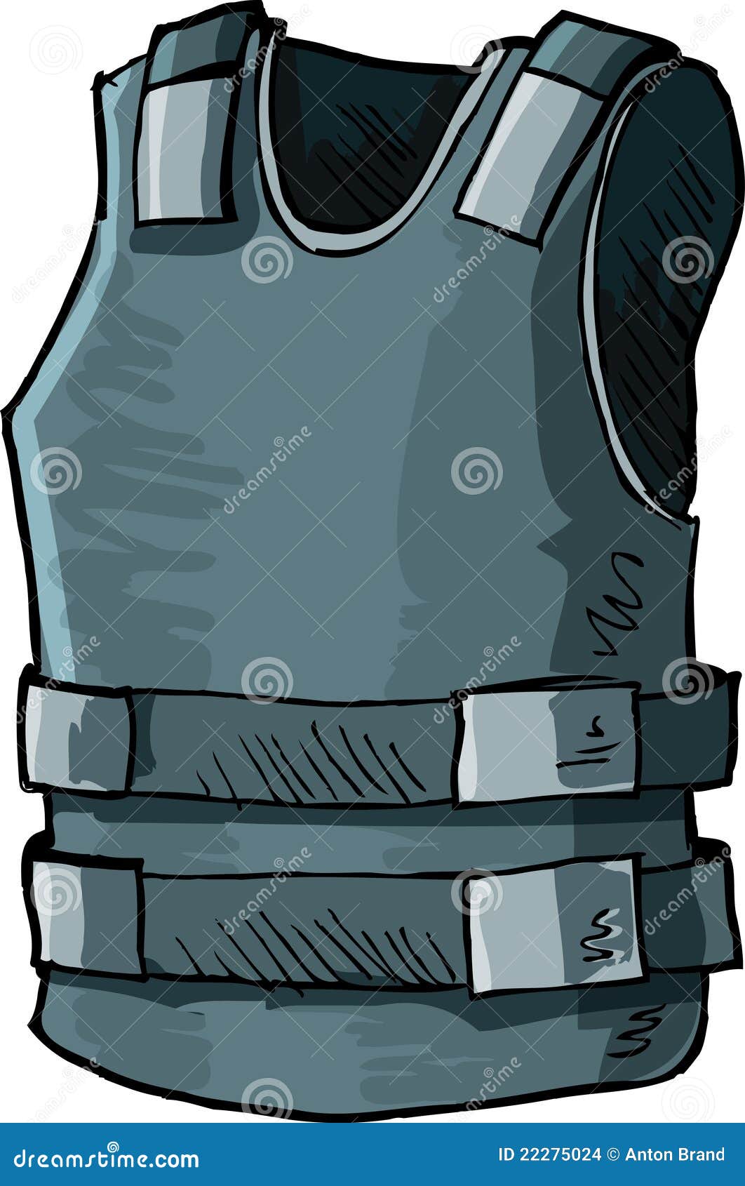how to draw a bullet proof vest
