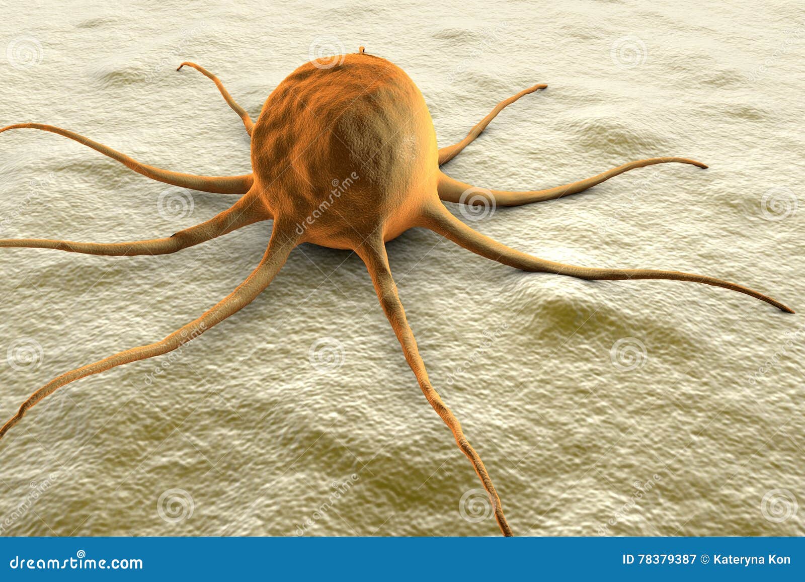 Illustration of Cancer Cell Stock Illustration - Illustration of body