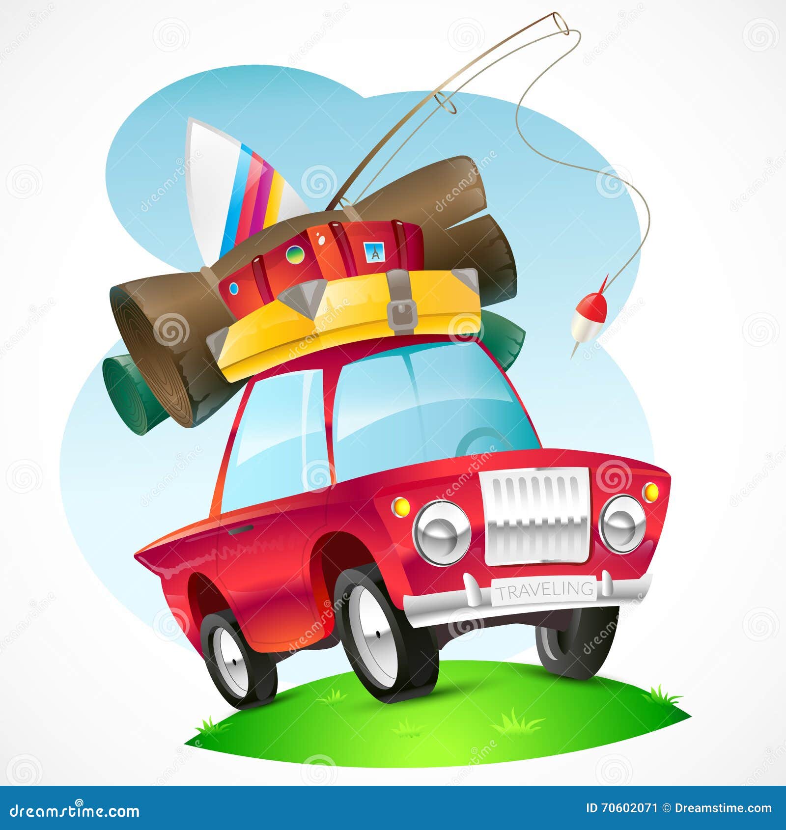 Illustration of a Car Traveling on the Topic. Stock Illustration - Illustration of cartoon, adventure: 70602071 Illustration of a Car Traveling on the Topic. Stock Illustration - Illustration of cartoon, adventure: 70602071
