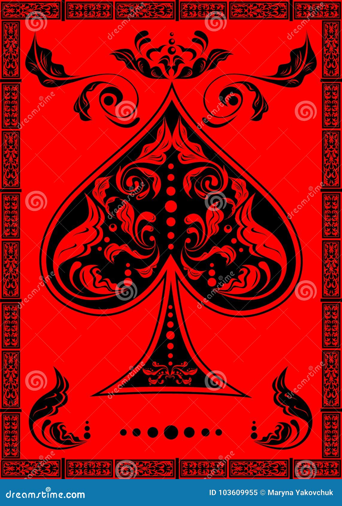 The spades ace stock vector. Illustration of peak, concept 103609955