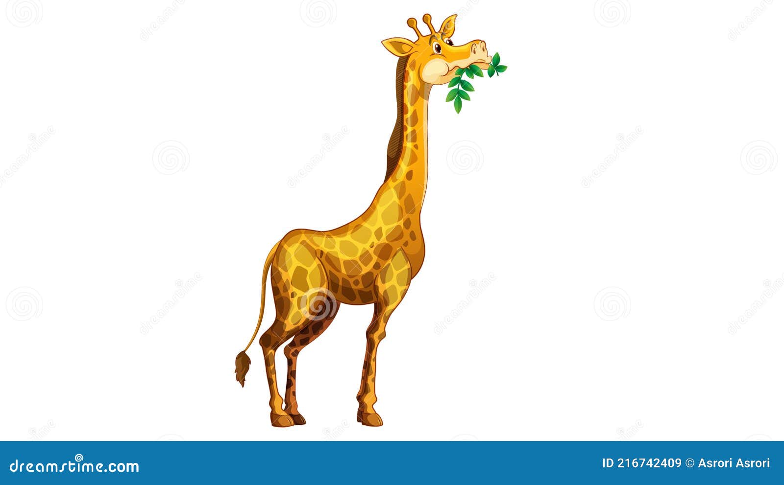 Cute Giraffe Cartoon Animation. Stock Vector - Illustration of animal,  cartoon: 216742409