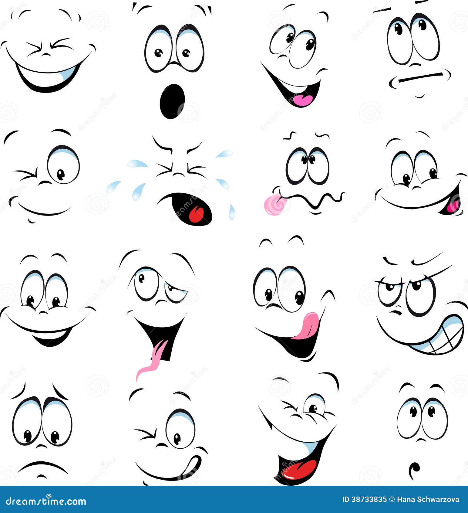  of cartoon faces