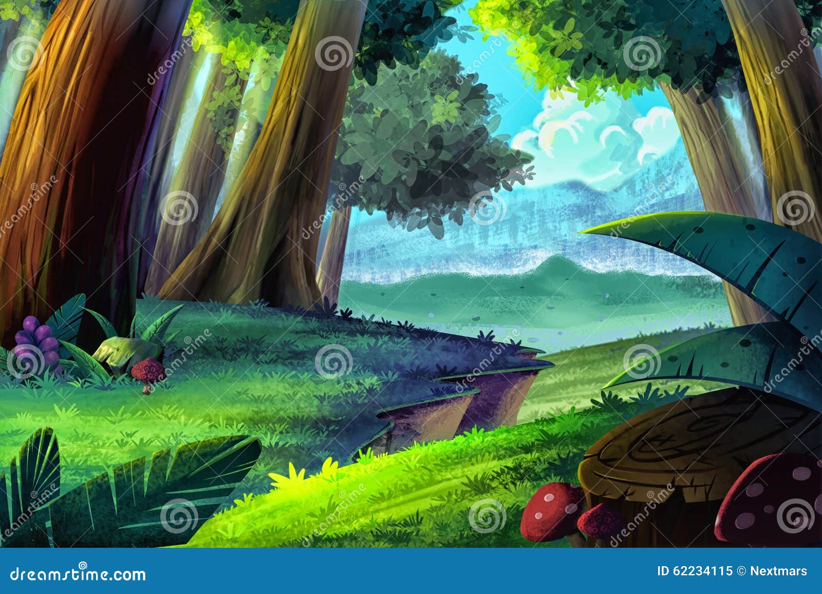 Illustration: Cartoon Forest. Illustration 62234115 - Megapixl Illustration: Cartoon Forest. Illustration 62234115 - Megapixl