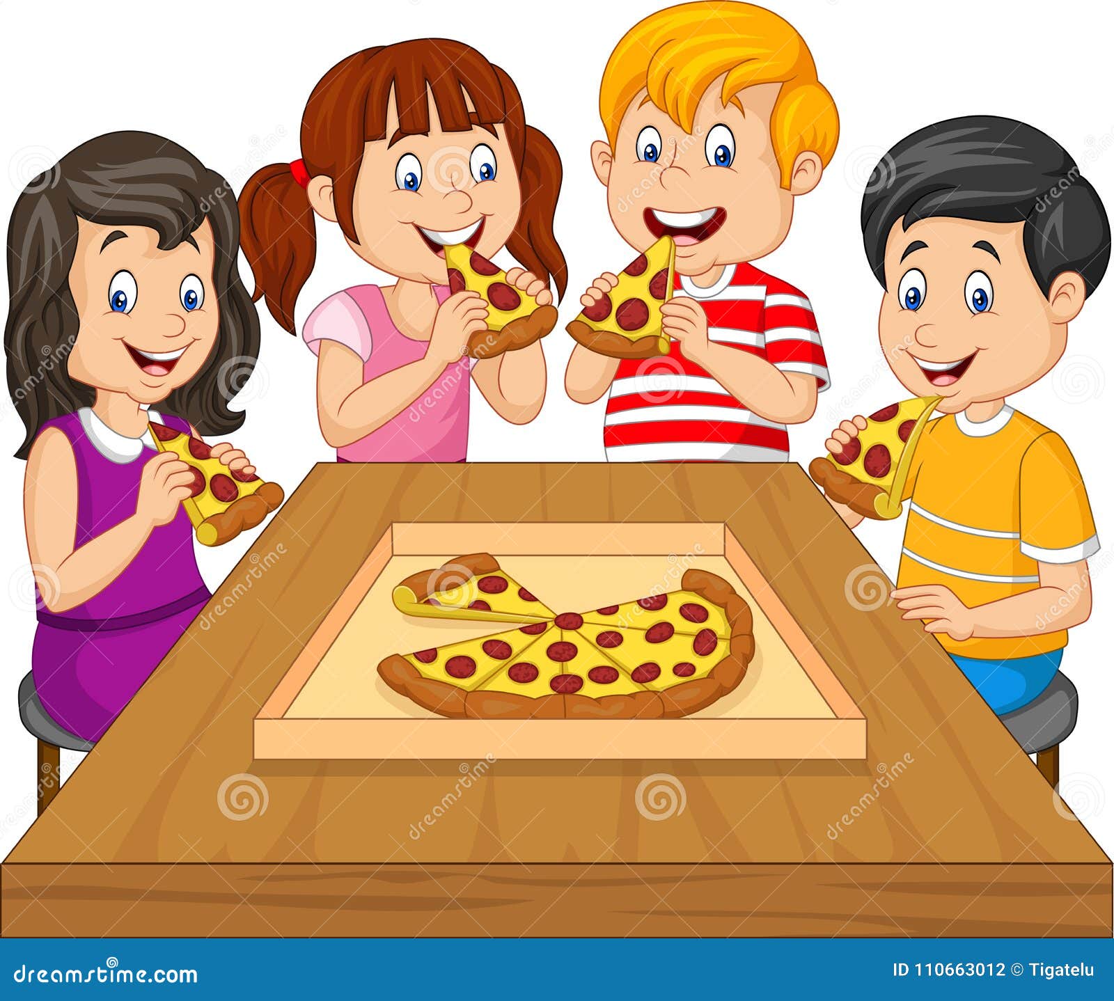 Pizza Puzzle Stock Illustration - Download Image Now - Child