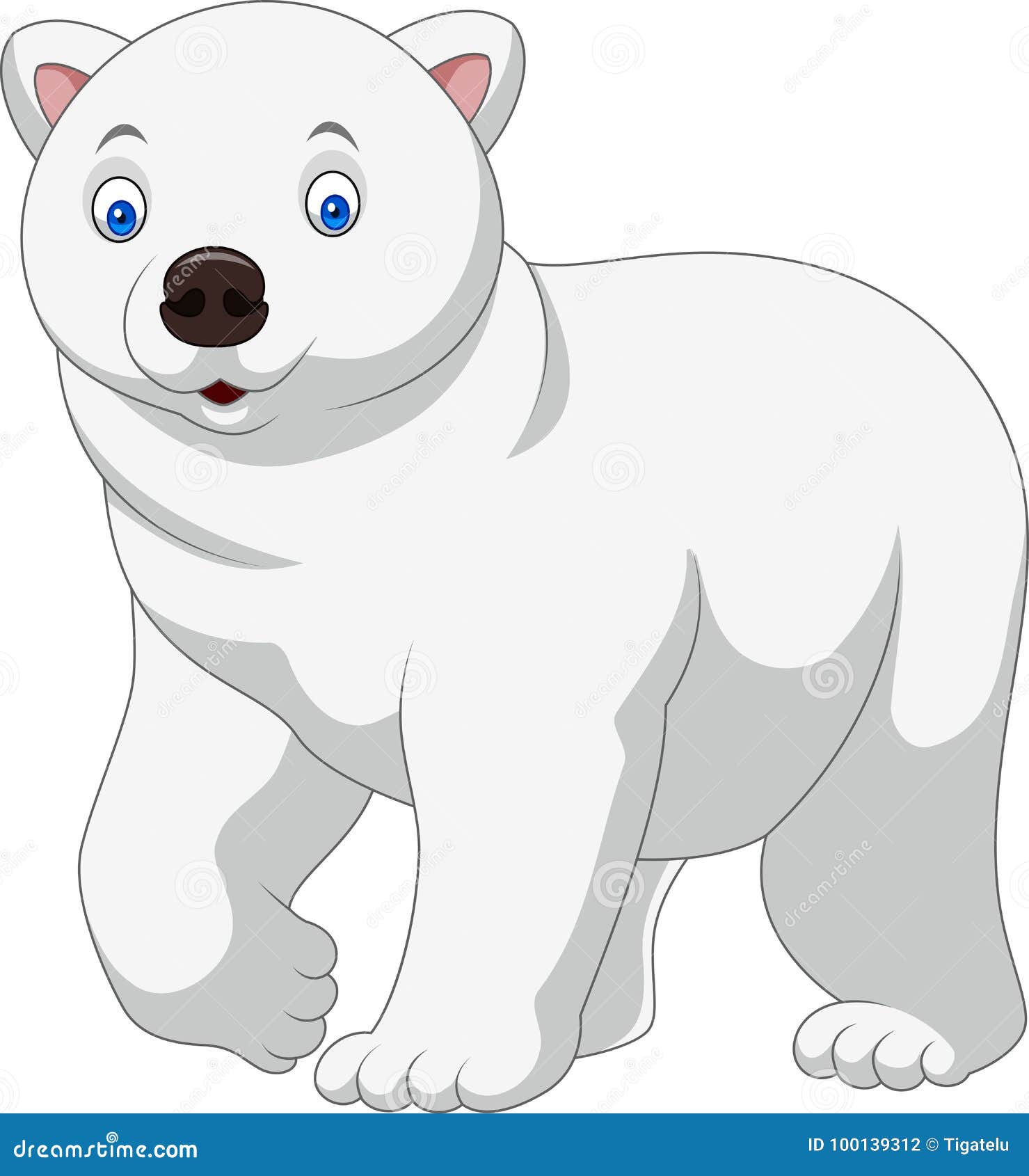 Cartoon Polar Bear | CartoonDealer.com #48579039