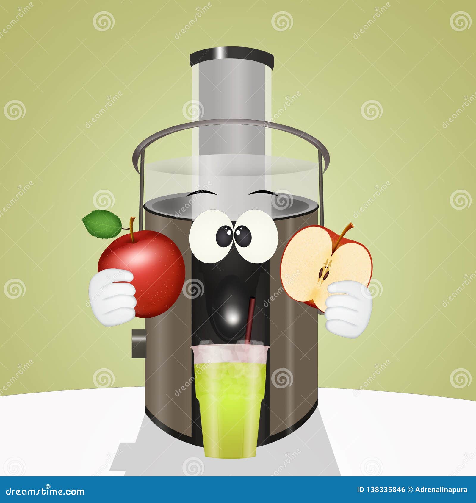 centrifuged apple fruit