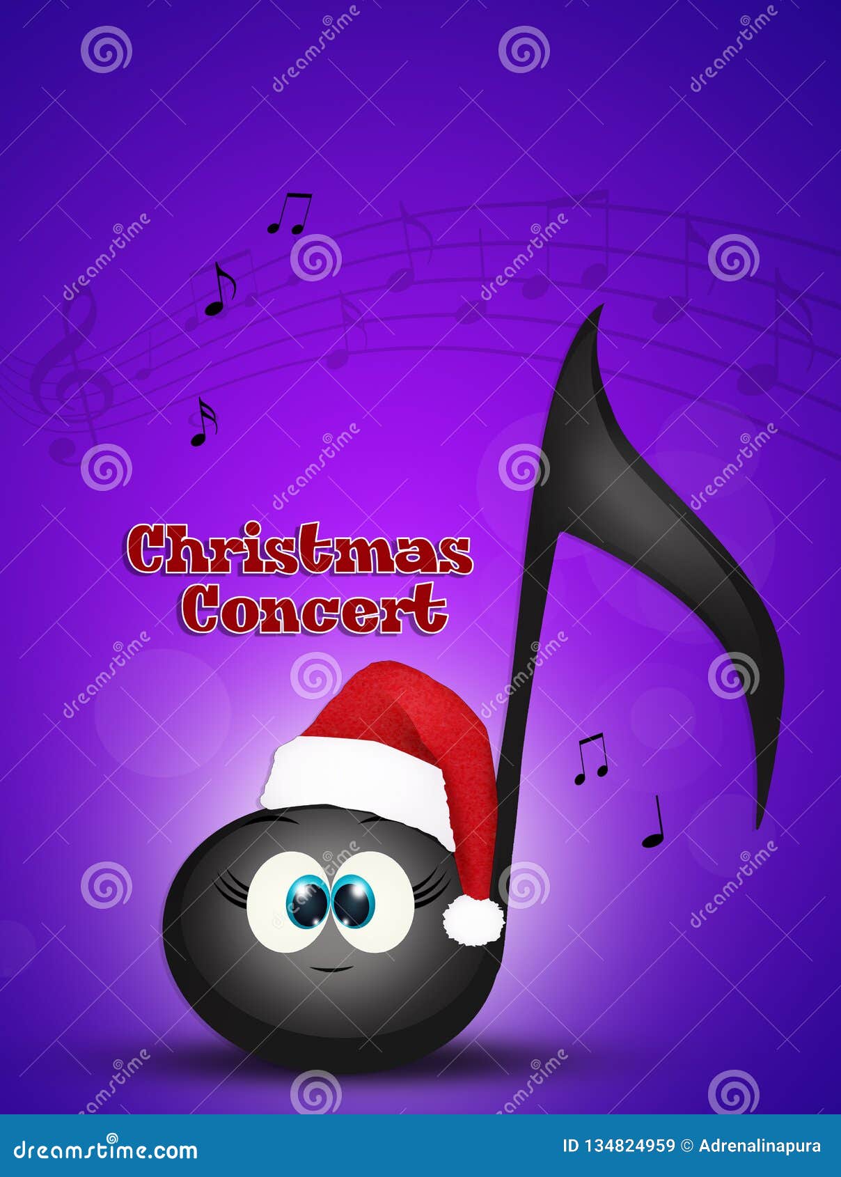 Illustration of Christmas Concert Stock Illustration Illustration of