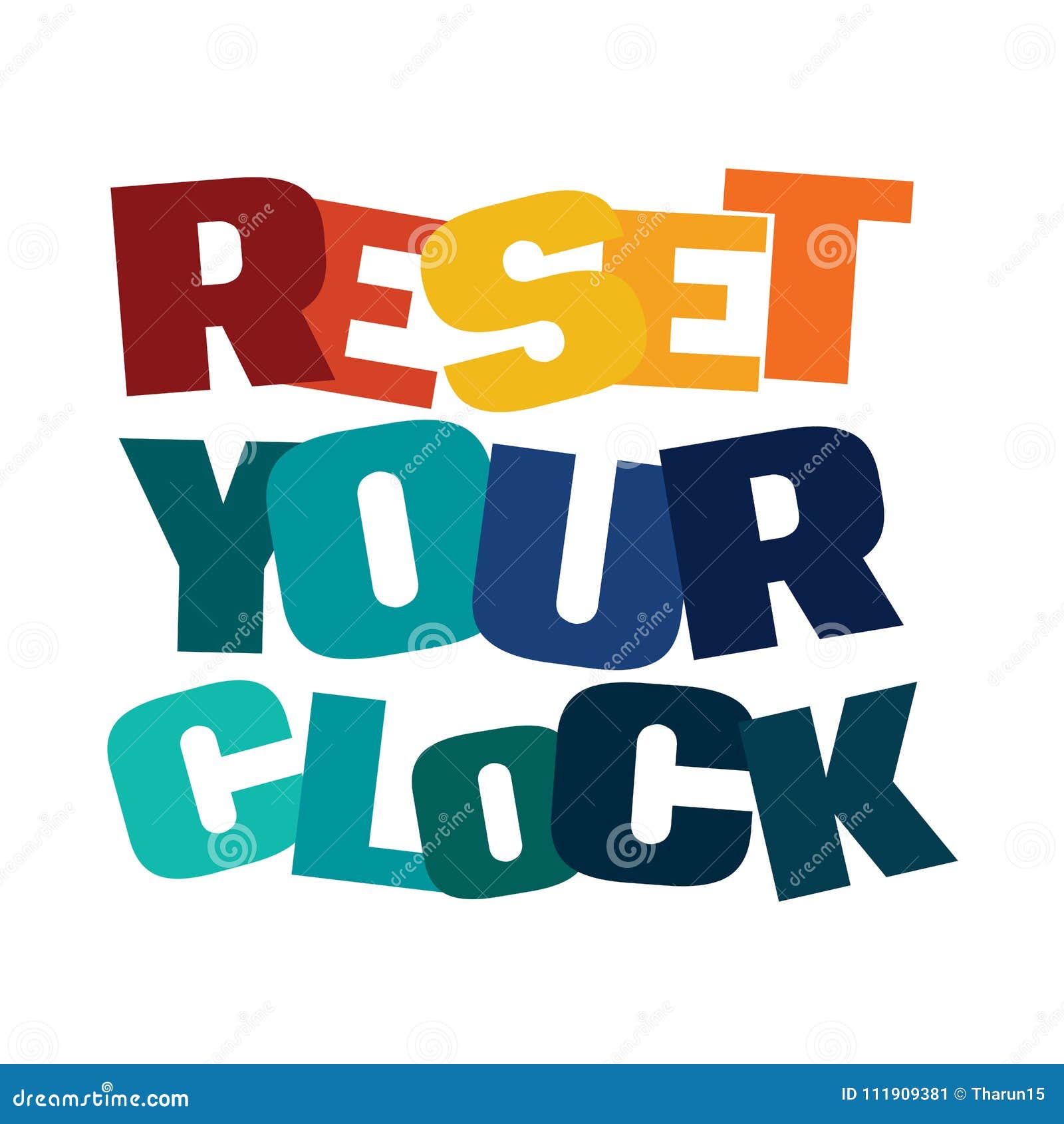 Illustration of Clock Changes in New York Stock Illustration