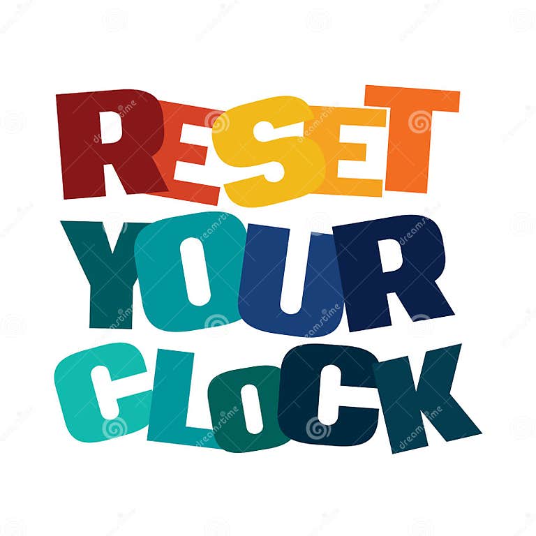 Illustration of Clock Changes in New York Stock Illustration