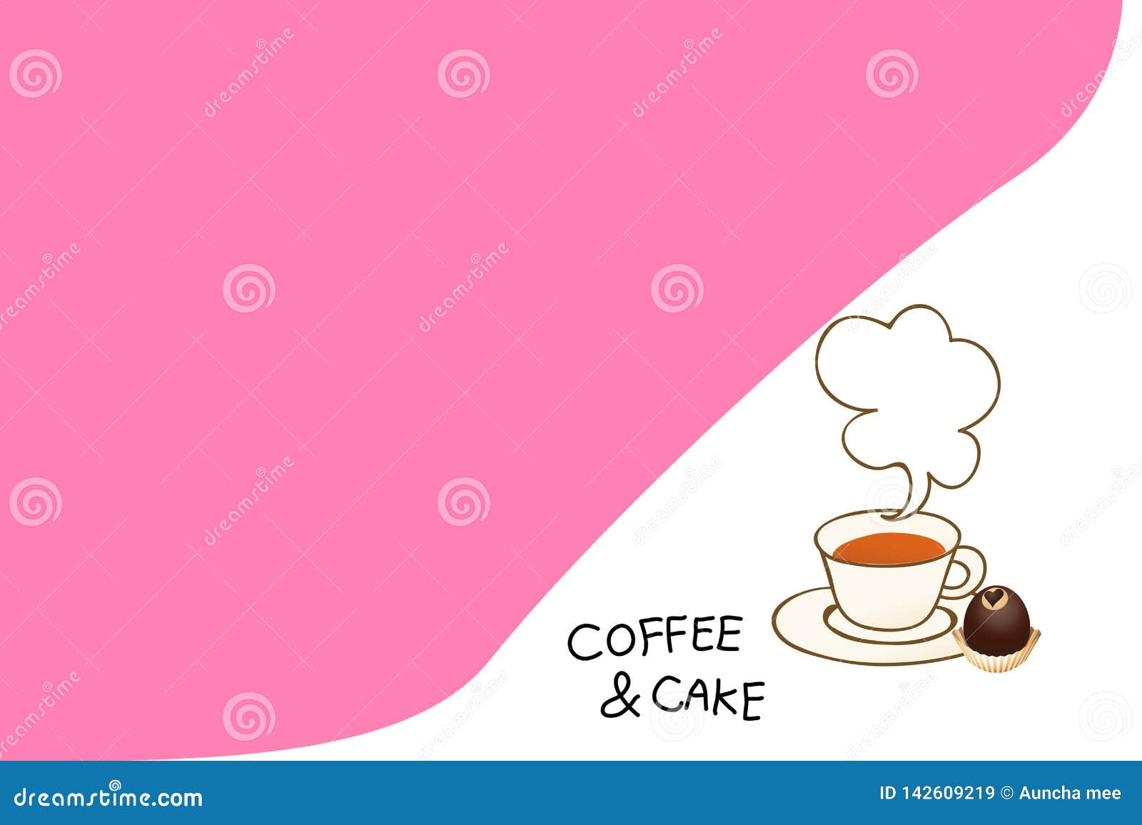 Illustration Of Coffee Theme Element On White Background Stock