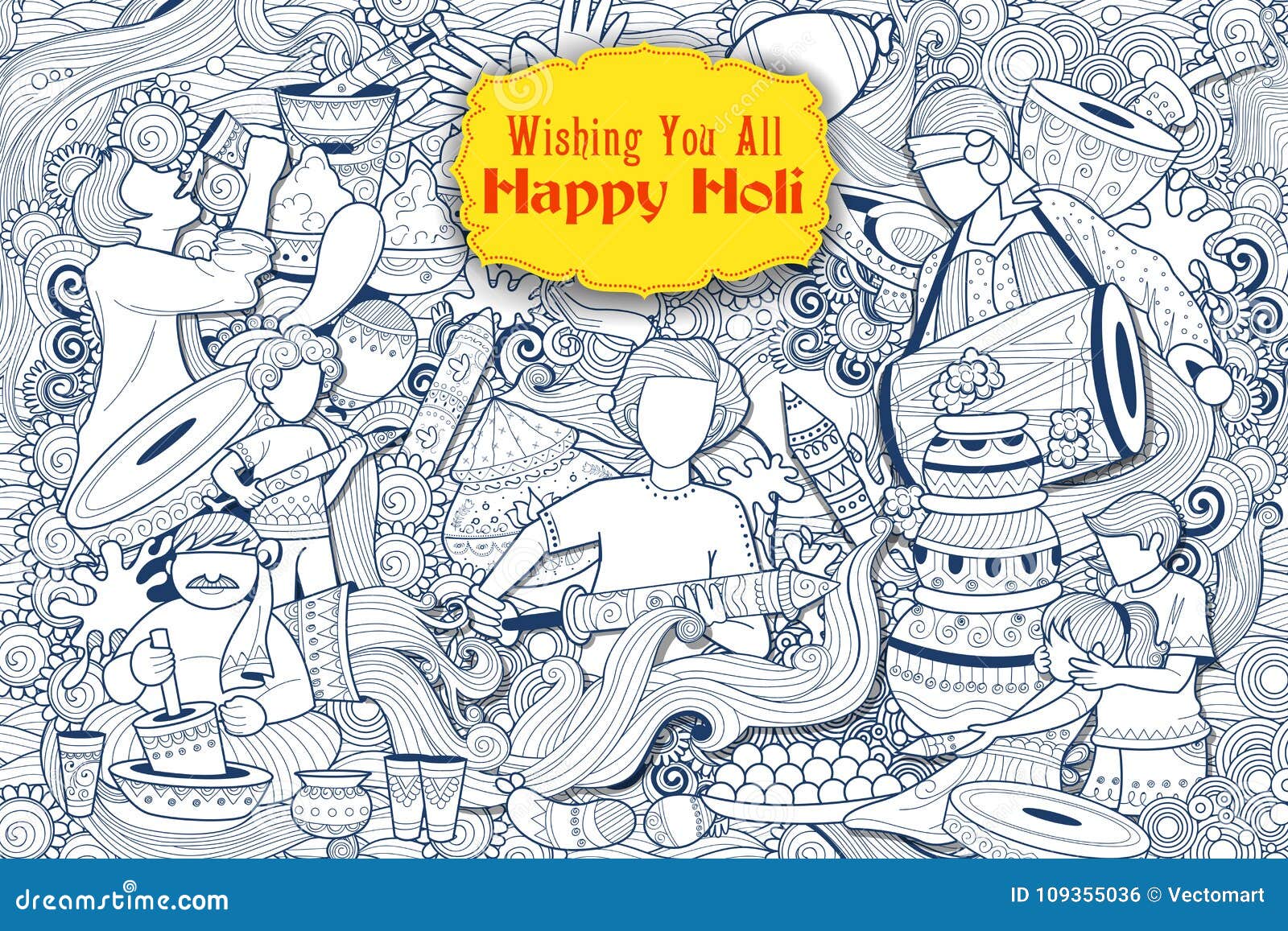 Holi drawing easy | How to draw holi festival picture simple | Holi drawing,  Holi festival, Easy drawings