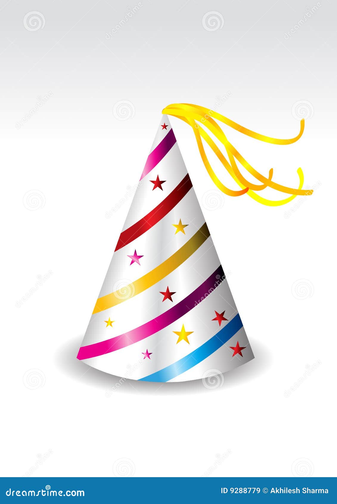 Illustration Of A Colorful Party Hat Stock Illustration 