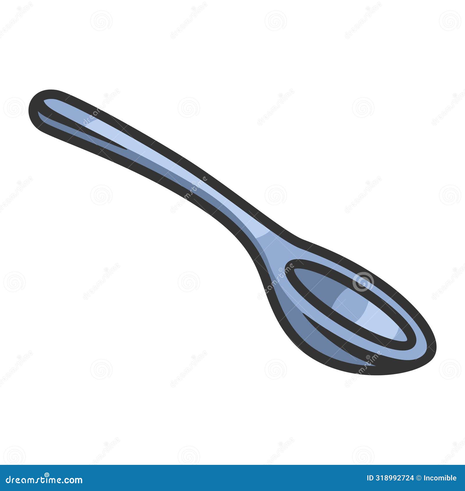 Illustration of Cooking Spoon. Stylized Kitchen and Restaurant Utensil.  Stock Vector - Illustration of restaurant, cookery: 318992724, image size:1600x1690