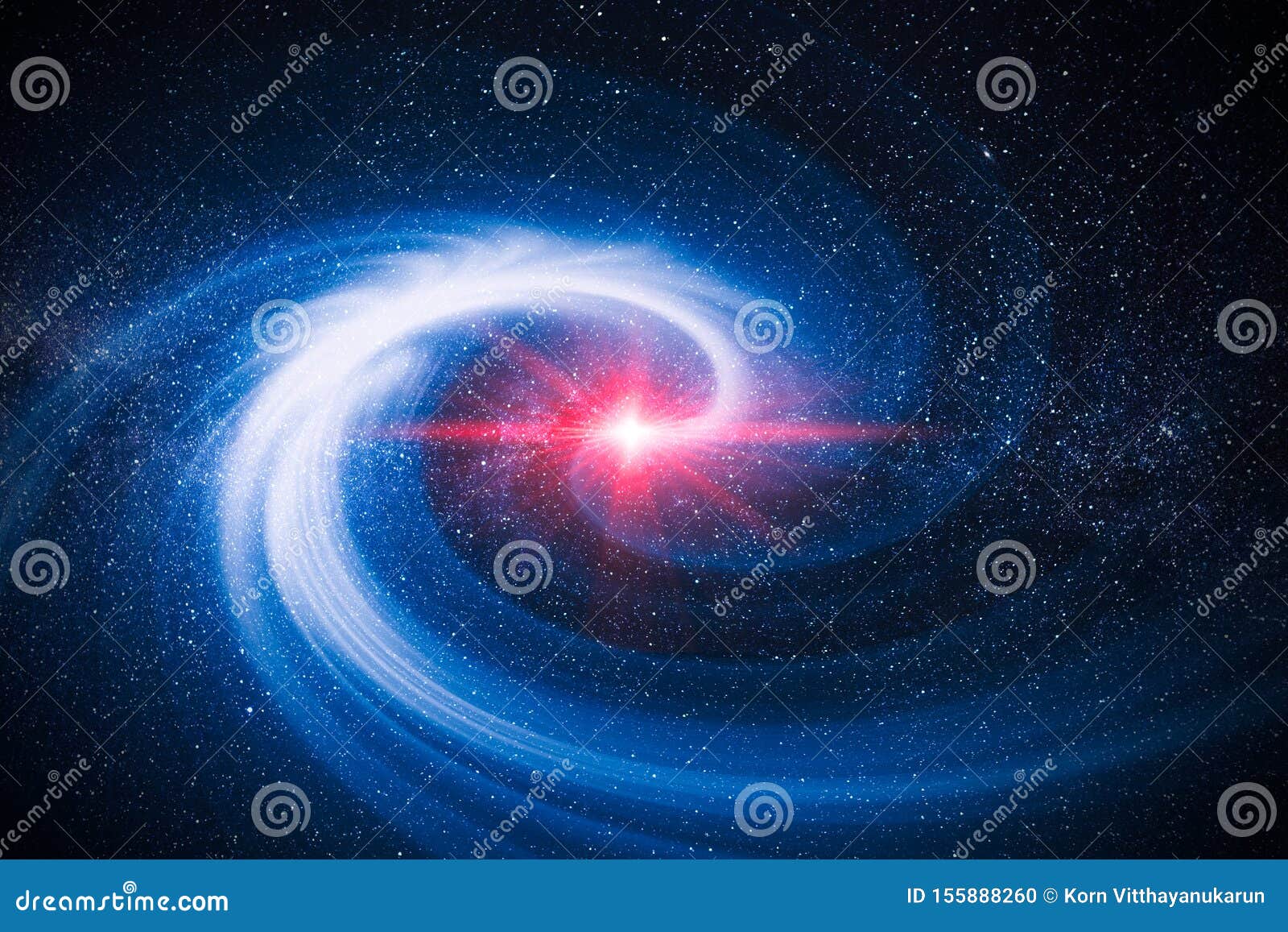 of cosmic rays and dust light from in the galaxy spinning spiral in to center of universe