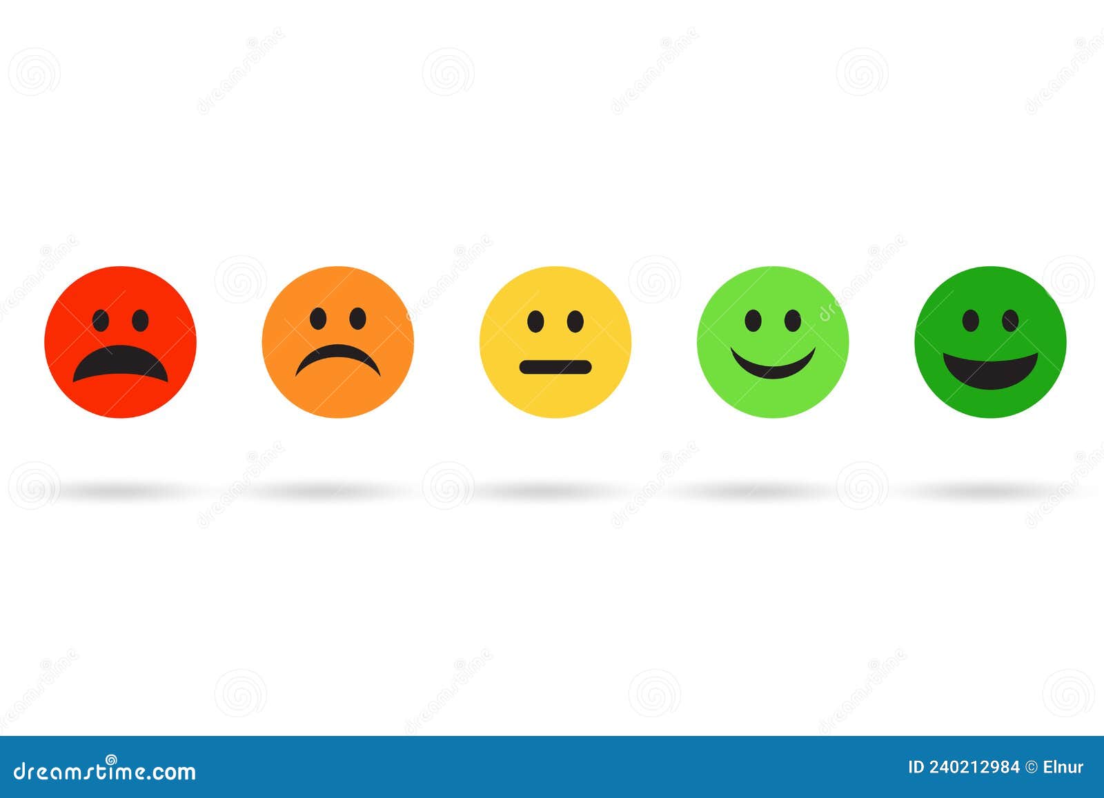 Illustration of Customer Feedback with Faces Stock Illustration ...