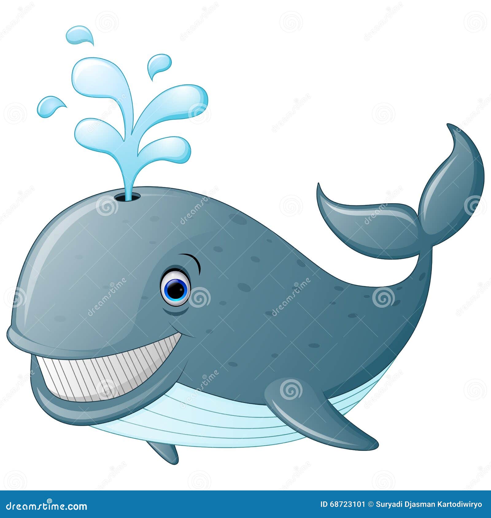 Illustration of Cute Cartoon Whale Stock Vector - Illustration of ...