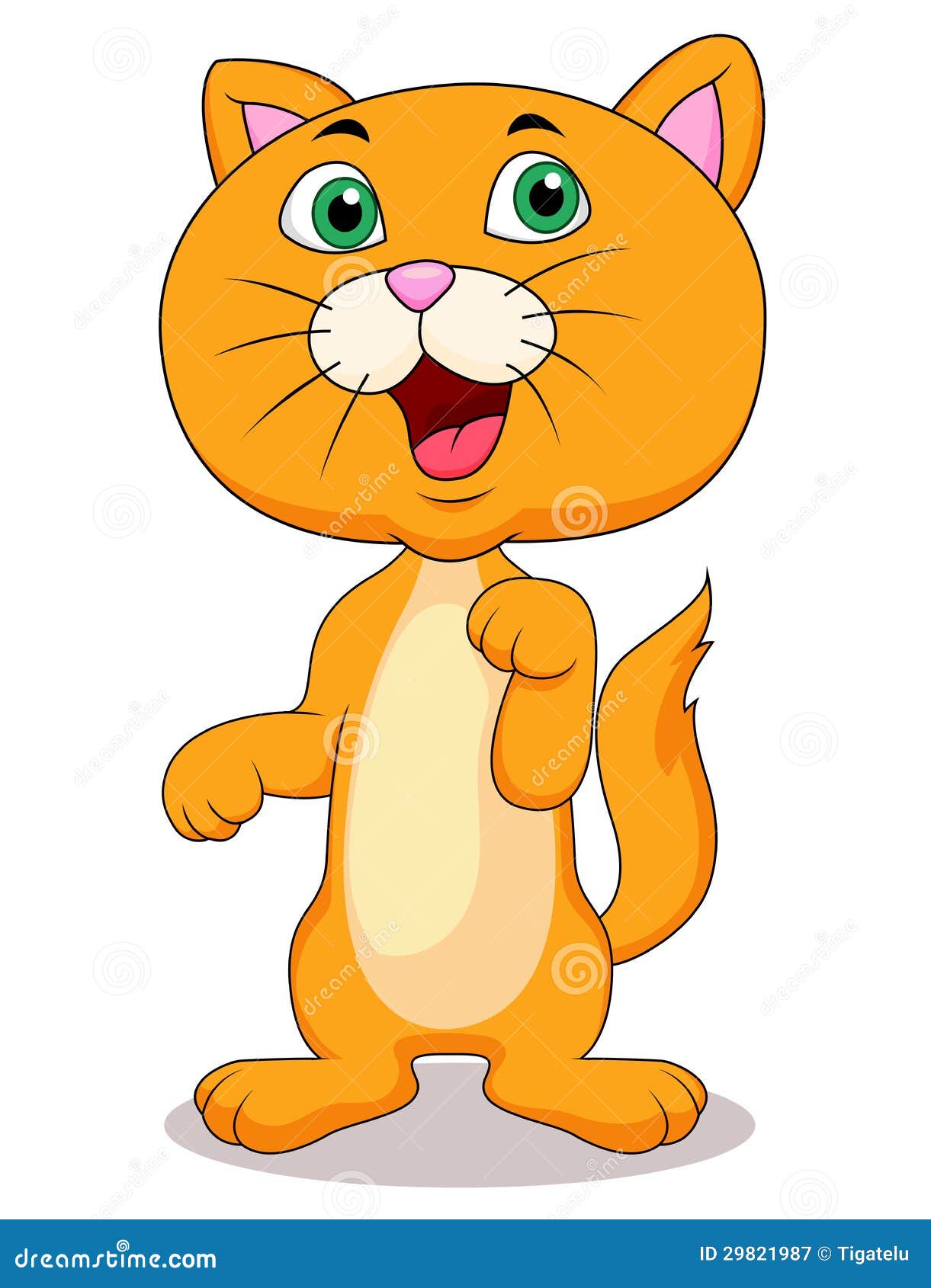 Cute cat cartoon standing stock vector. Illustration of lovely - 29821987 Cute cat cartoon standing stock vector. Illustration of lovely - 29821987