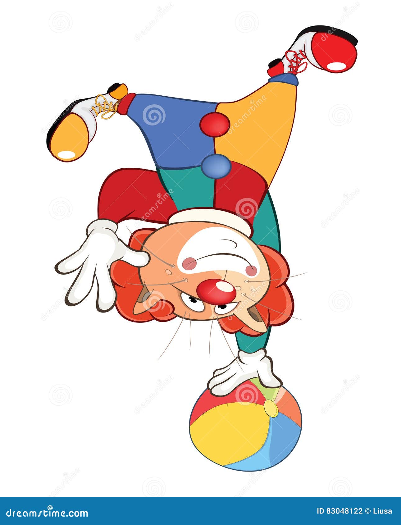 Illustration of a Cute Cat Clown. Cartoon Character Stock Vector - Illustration of circus, clown: 83048122 Illustration of a Cute Cat Clown. Cartoon Character Stock Vector - Illustration of circus, clown: 83048122