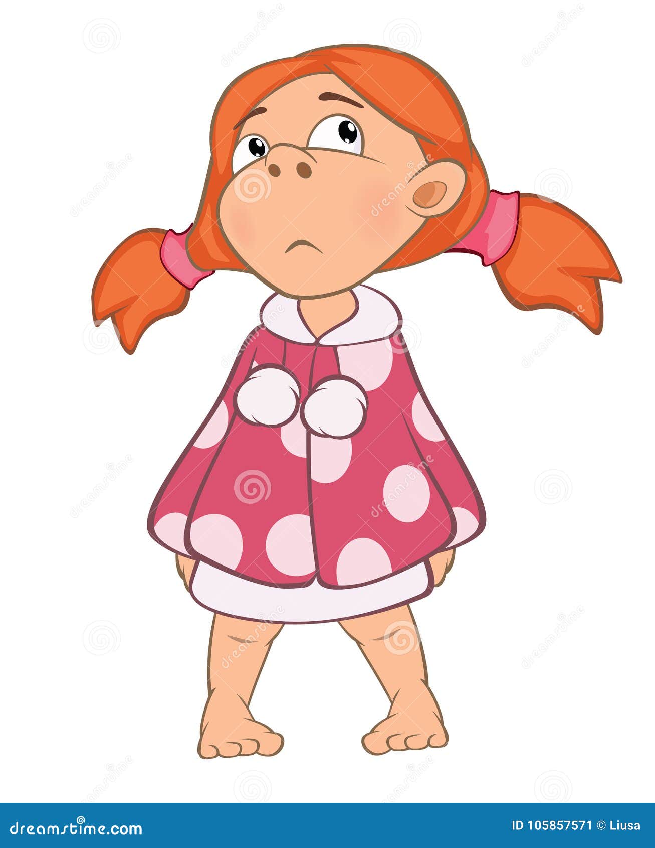 Illustration of a Cute Little Girl. Cartoon Character Stock Vector - Illustration of cheerful, schoolchild: 105857571 Illustration of a Cute Little Girl. Cartoon Character Stock Vector - Illustration of cheerful, schoolchild: 105857571