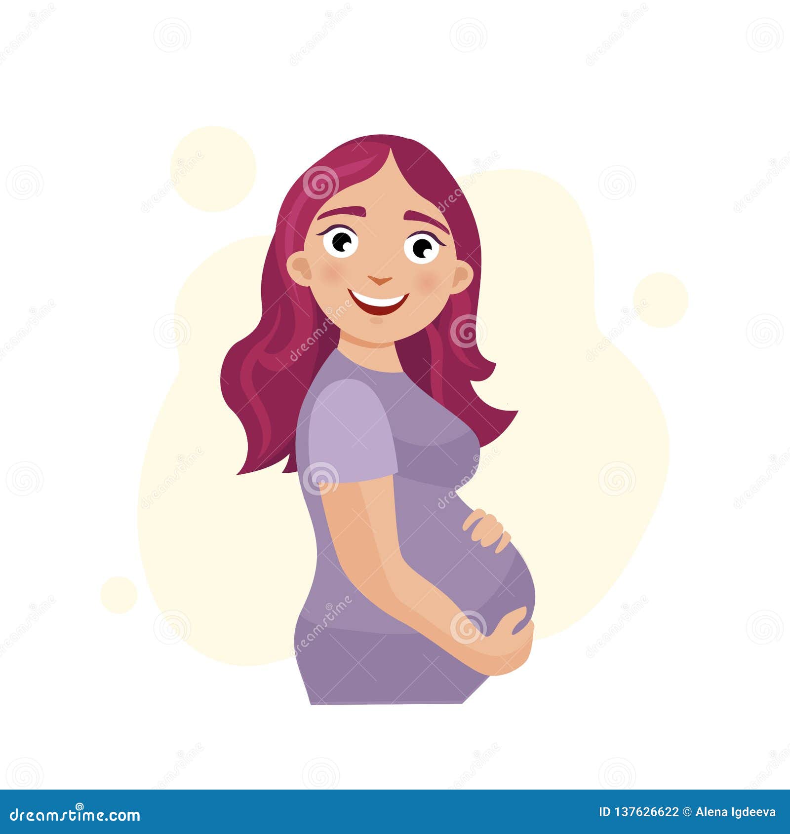 Illustration of girl stock vector. Illustration of isolated - 137626622