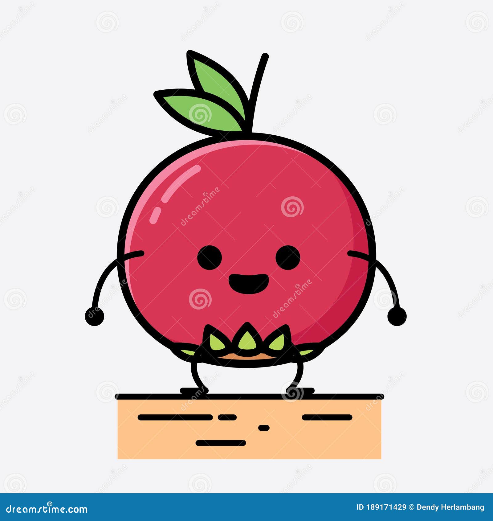 cute ugni fruit mascot  character