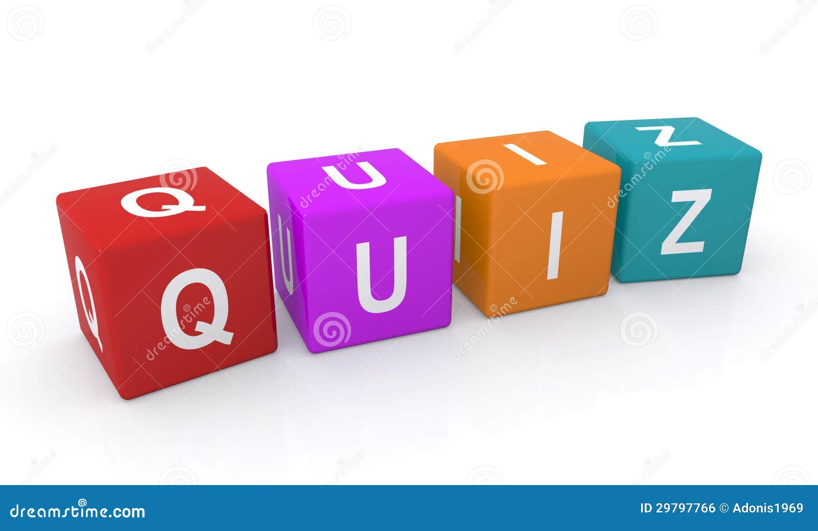 Quiz Letter Blocks Stock Illustration Image Of Abstract 29797766