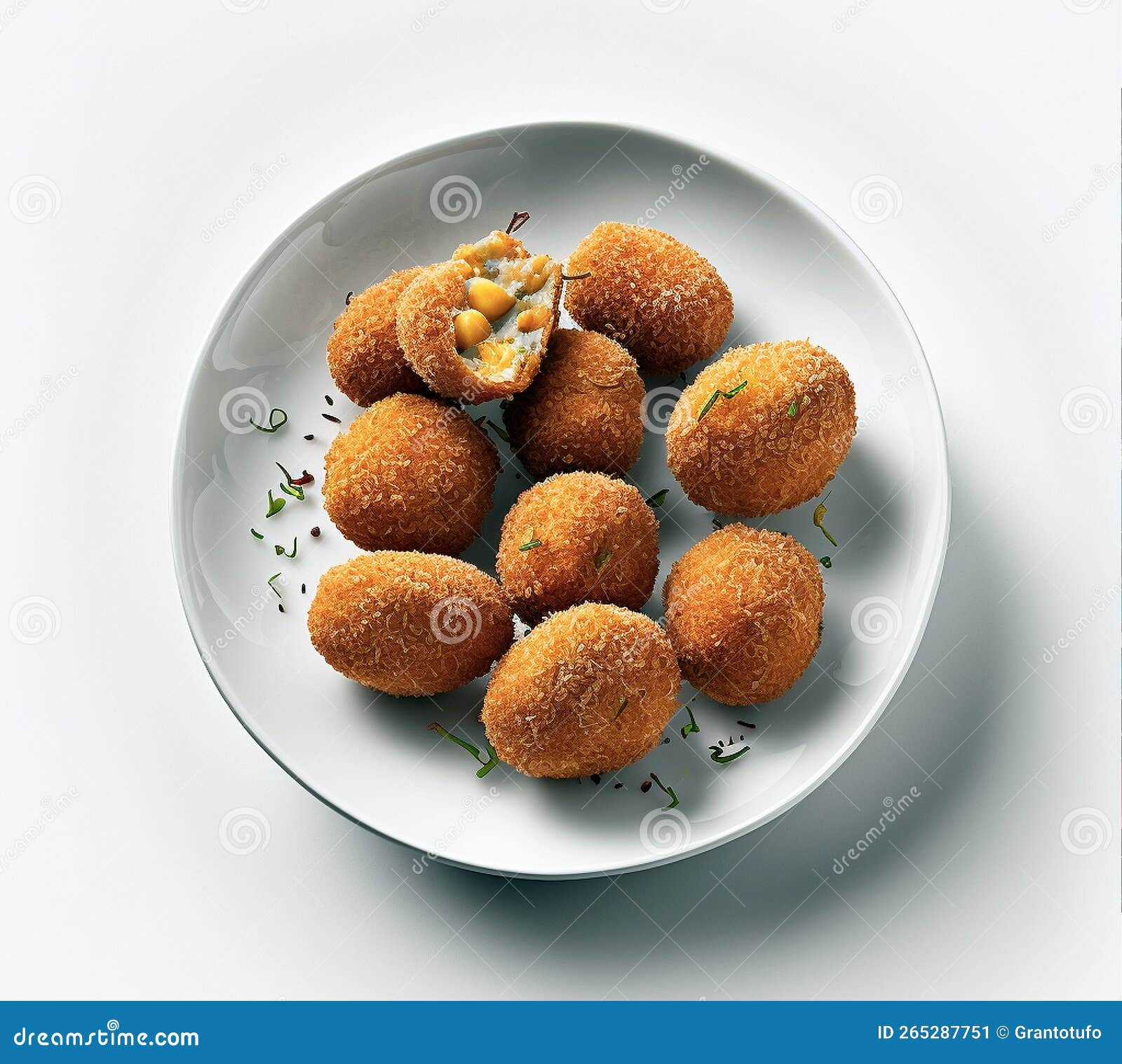 Spanish croquettes stock image. Image of dinner, doha 265287751
