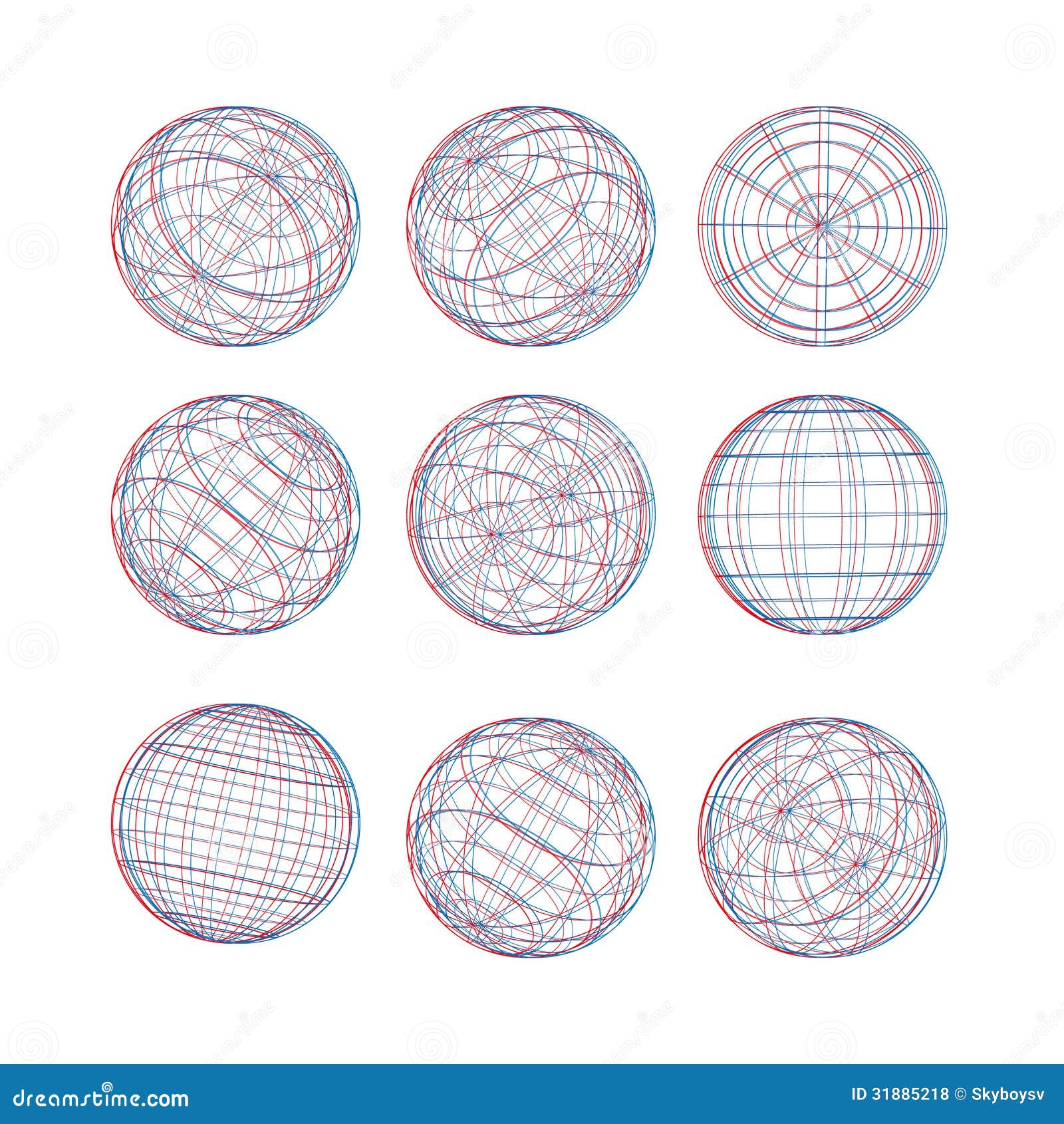 illustration d sphere vector template abstract globe logo symbol isolated round icon business concept you can use science 31885218