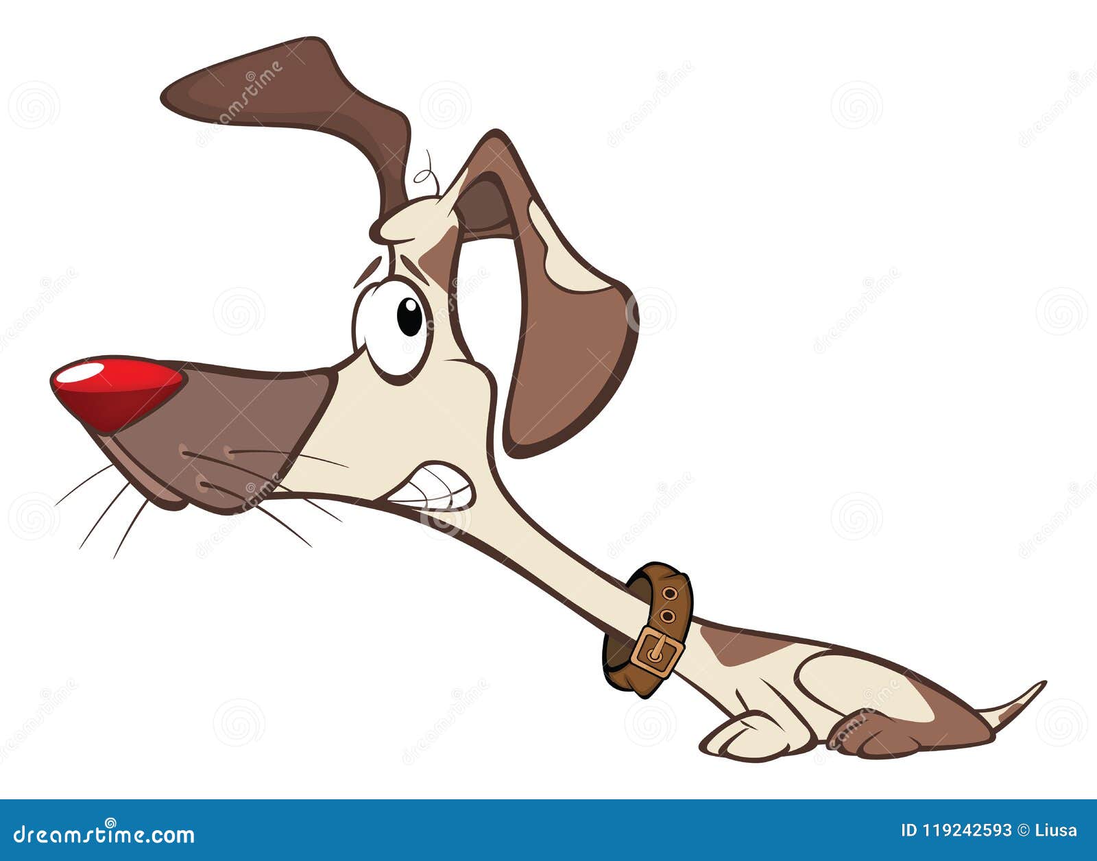 Illustration Dun Chien De Chasse Mignon Le Chef Heureux De