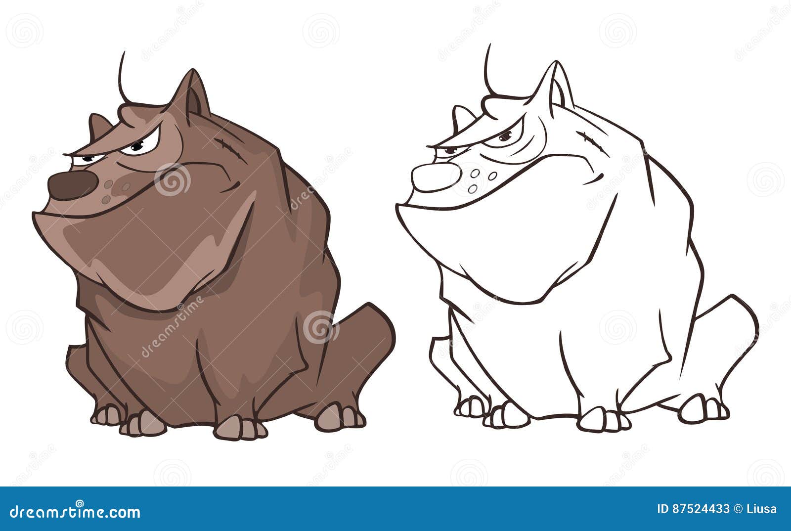 Illustration Dun Chien De Chasse Mignon Le Chef Heureux De