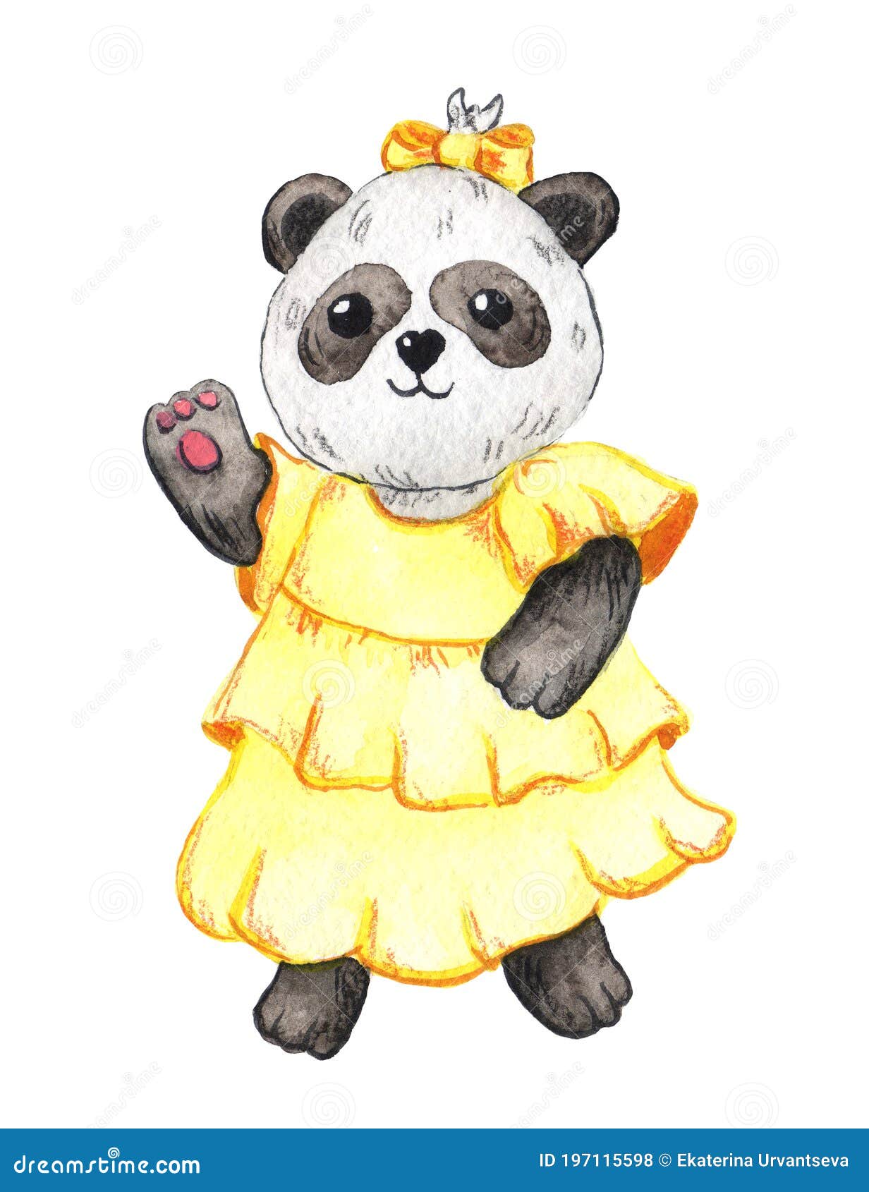 Joyeux Anniversaire Maman Panda Mignon Fille Paillettes âge fleurs carte Crown
